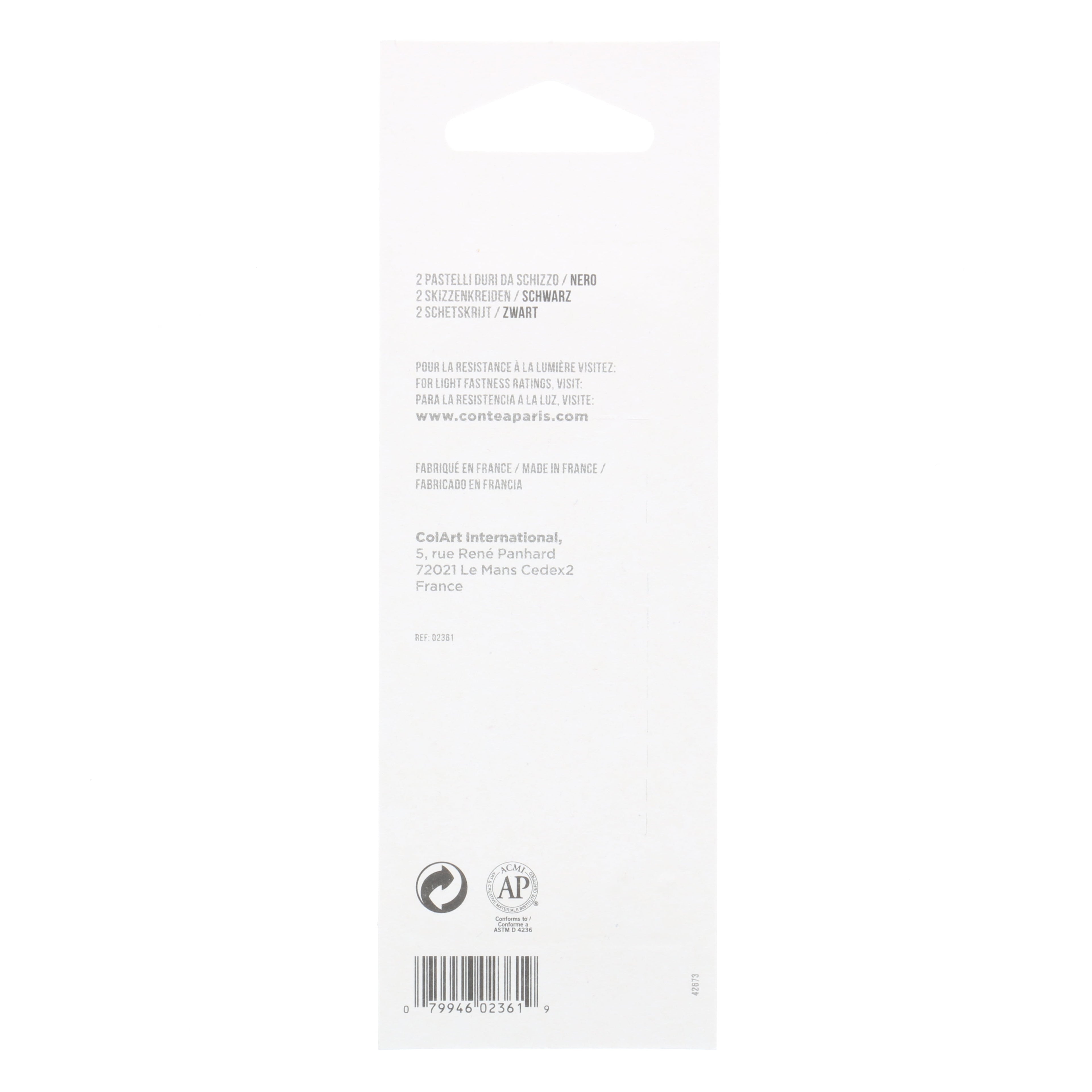 Conte Conté Crayon Pack, Black, HB