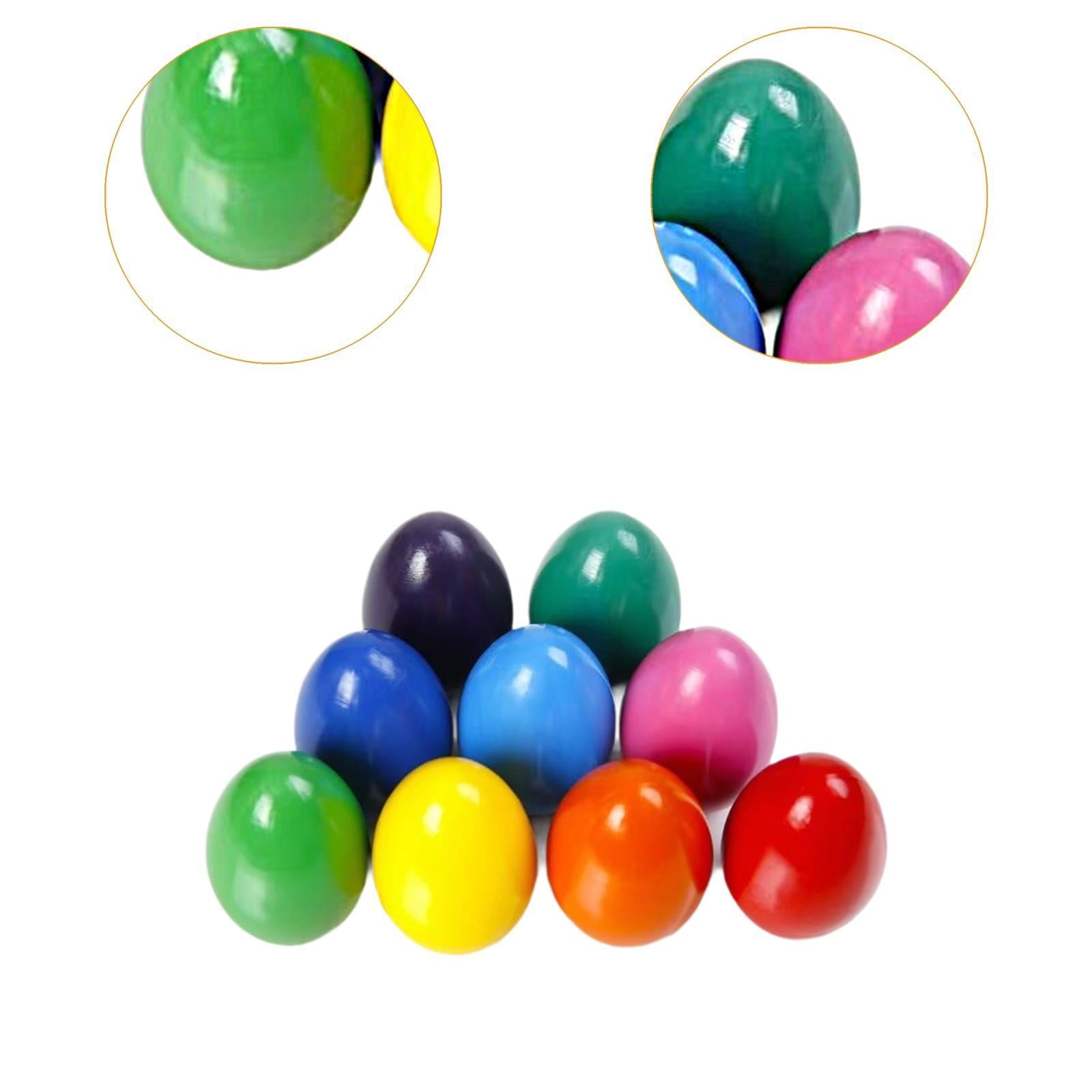 QccHieUs 9 Colors Egg Crayons Easy Grip Easter Gifts Unbreakable for 3+ Easy to Hold Palm