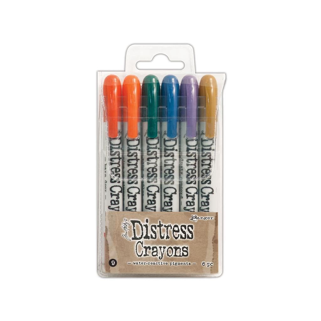 Tim Holtz Distress Crayons: Set Number 9, Bright Colors
