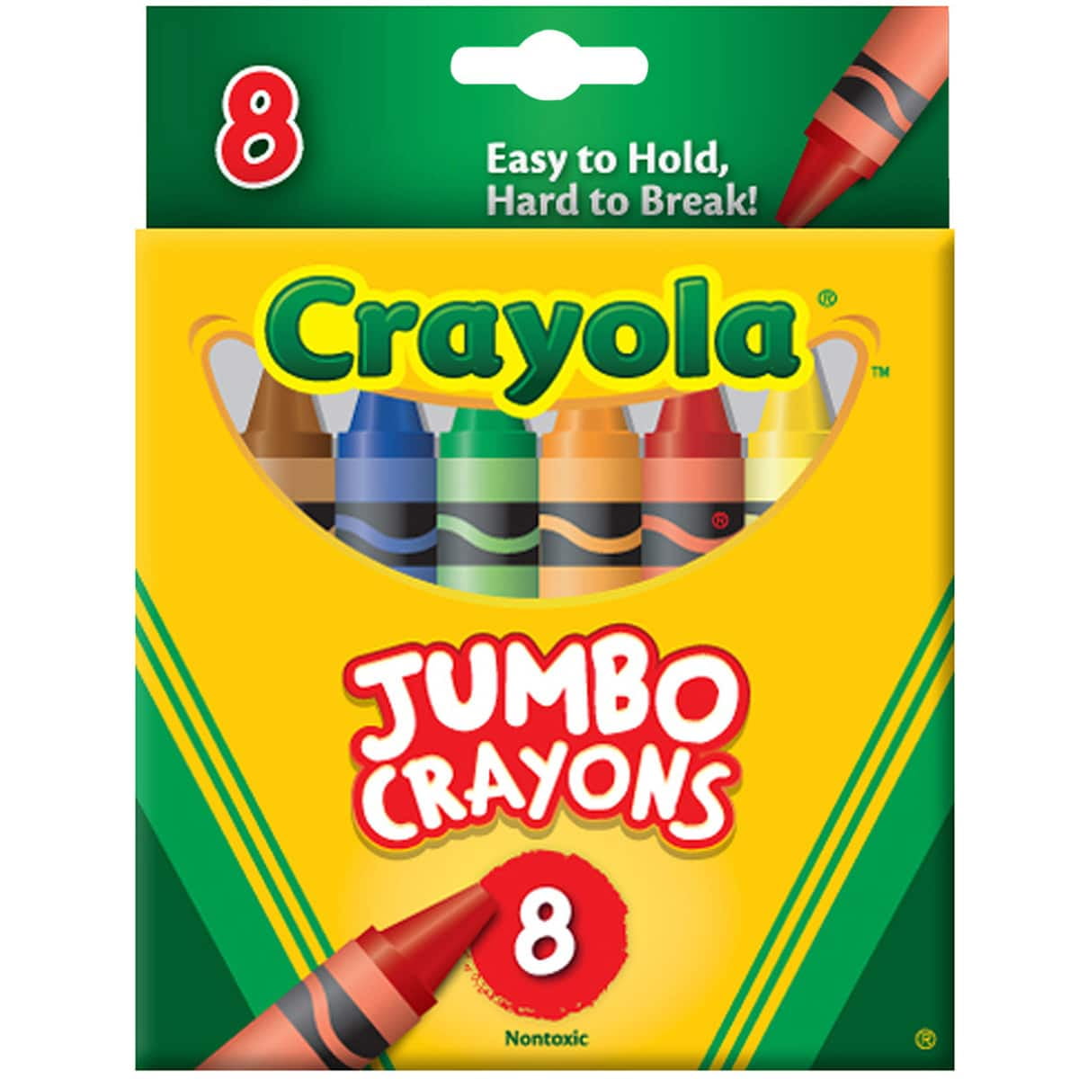 12 Packs: 8 ct. (96 total) Crayola Jumbo Easy Grasp Crayons