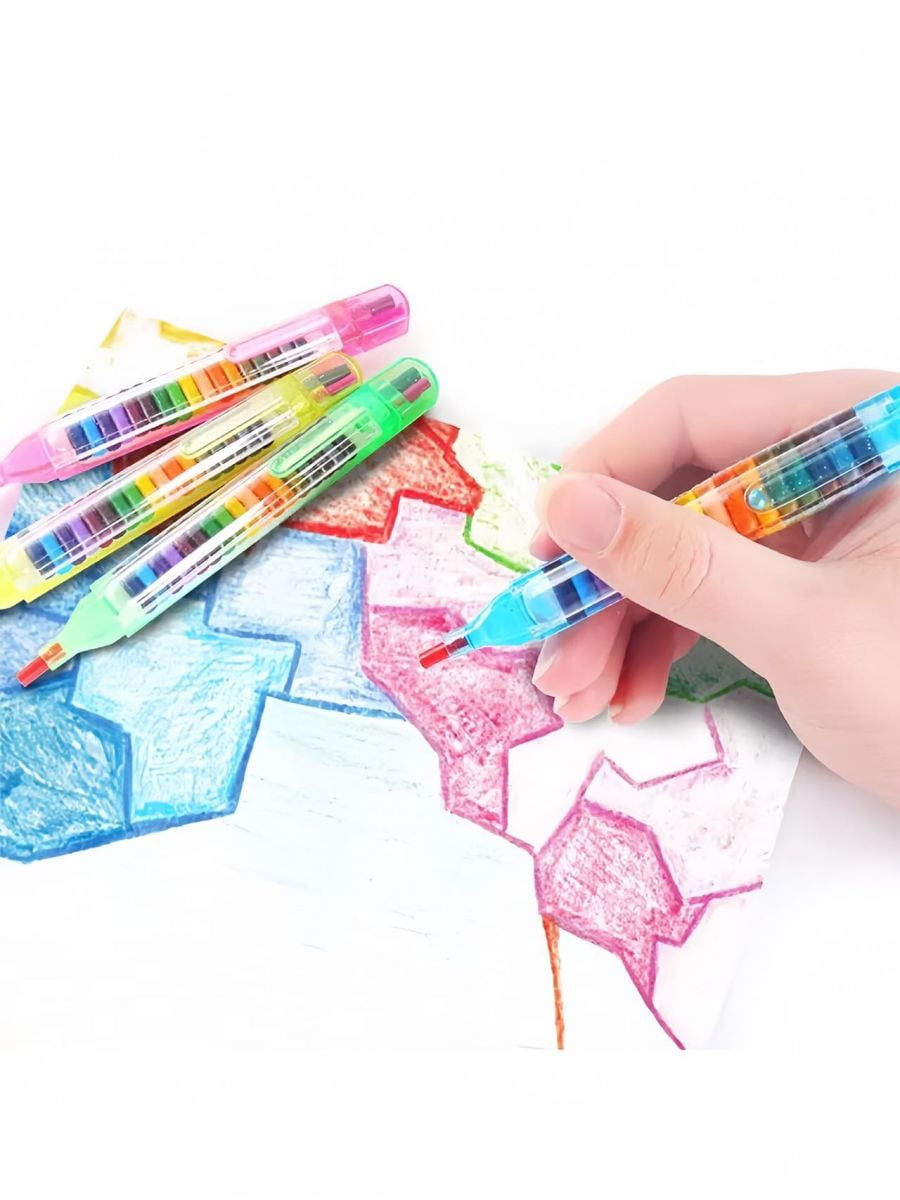 4pcs 20 colors crayons, creative crayons, colorful doodle/doodle pens, stationery gifts, drawing crayons