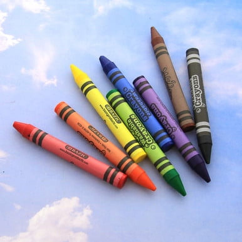 BAZIC Washable Crayons 8 Color, Non Toxic Drawing Crayon (8/Pack), 24-Packs