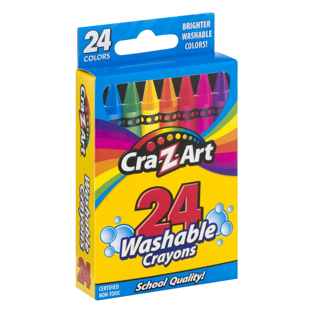 Cra-Z-Art Washable Crayons, 24 Count