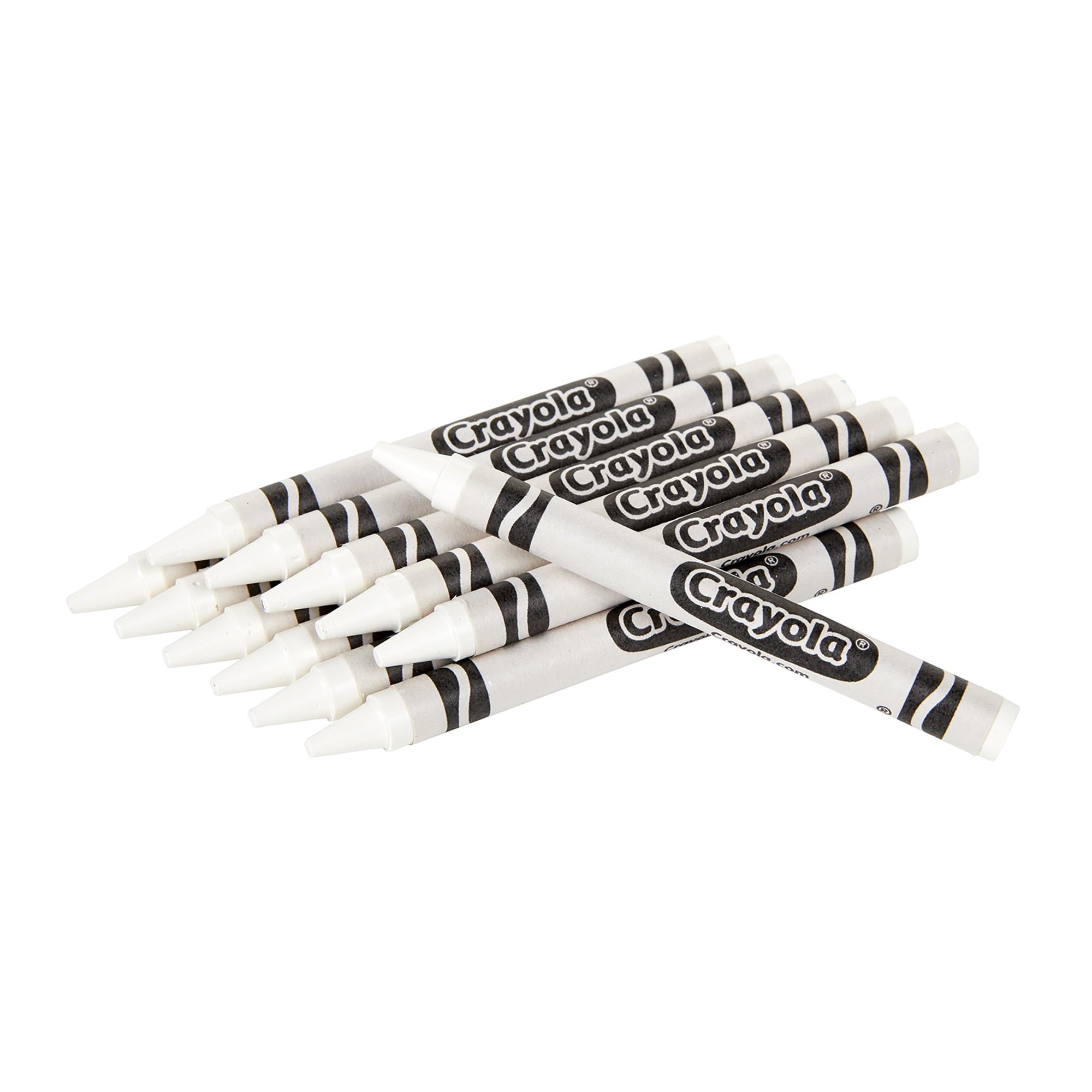 Crayola Bulk Crayons, Regular Size, White, 12 Per Pack, 6 Packs