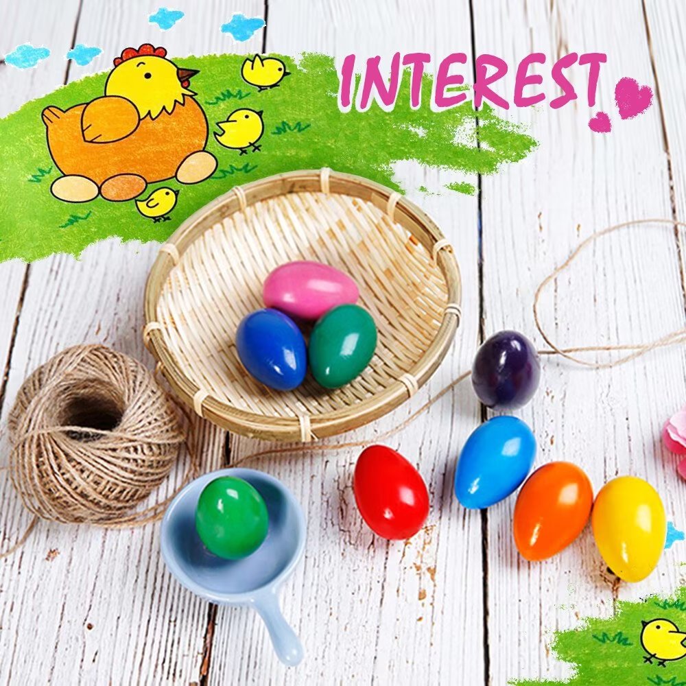 Adofi Easter Egg Toddler Crayons, 9 Colors
