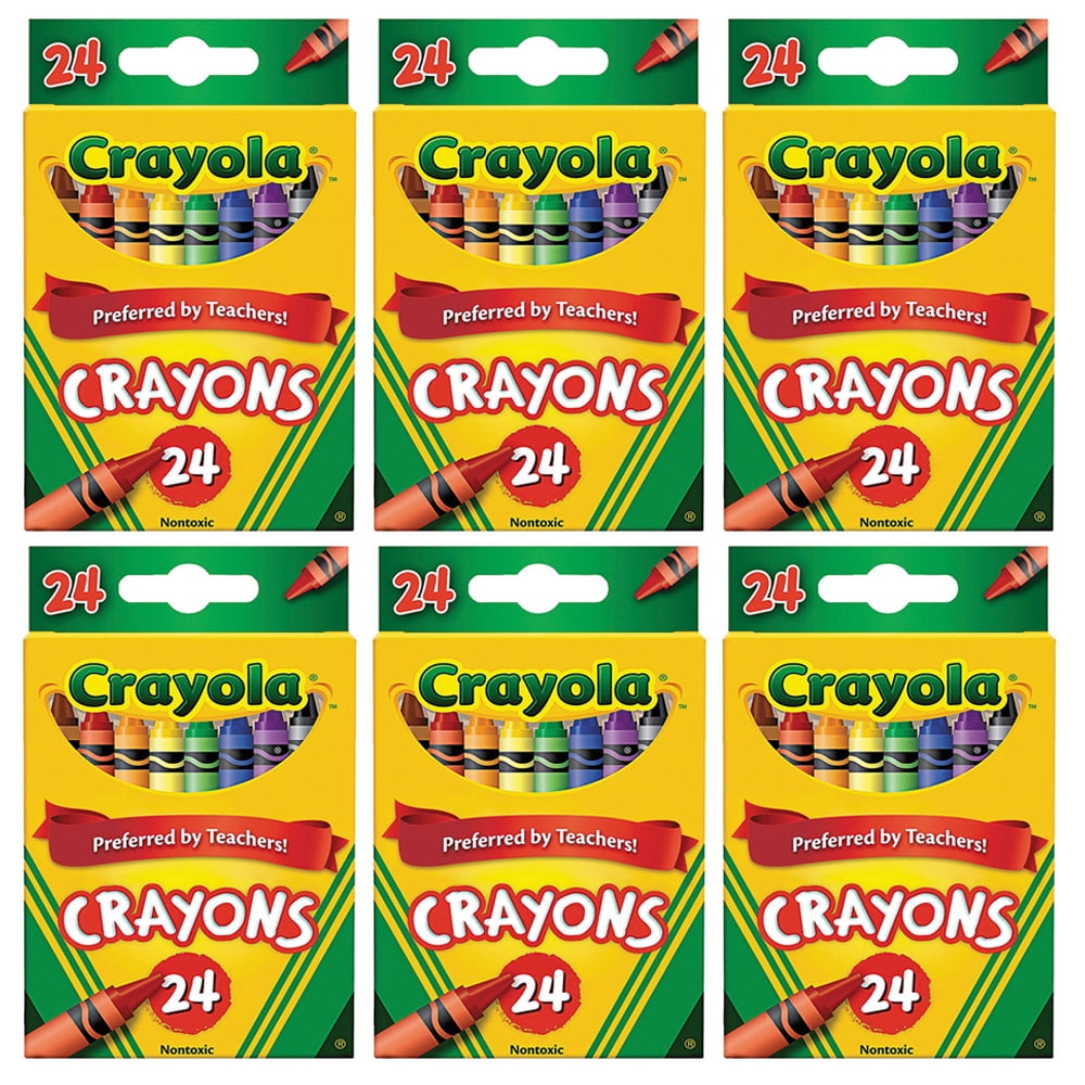 Crayola Classic Color Crayons, 24 Count, (Pack Of 6)