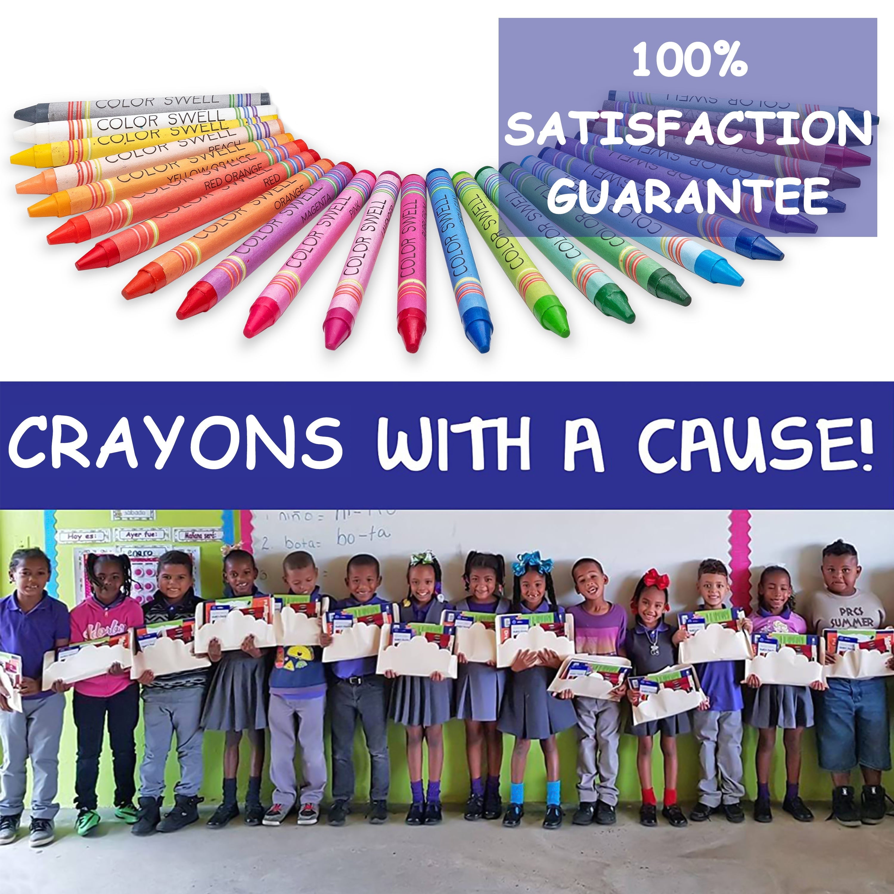 Color Swell Bulk Crayons, 36 Packs of 24 Count (864 Total)