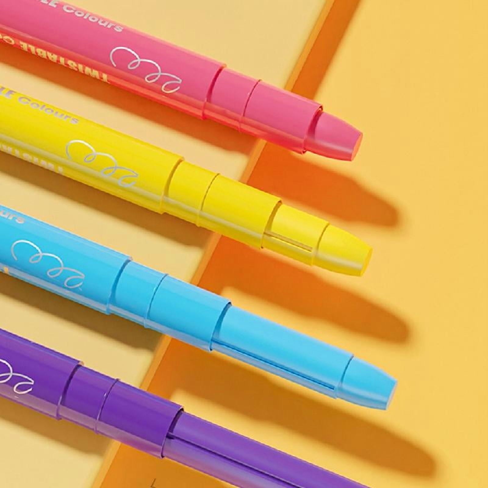 12/24/36/48 Colors Wax Crayons Coloring Crayons Washable Twistable Crayons