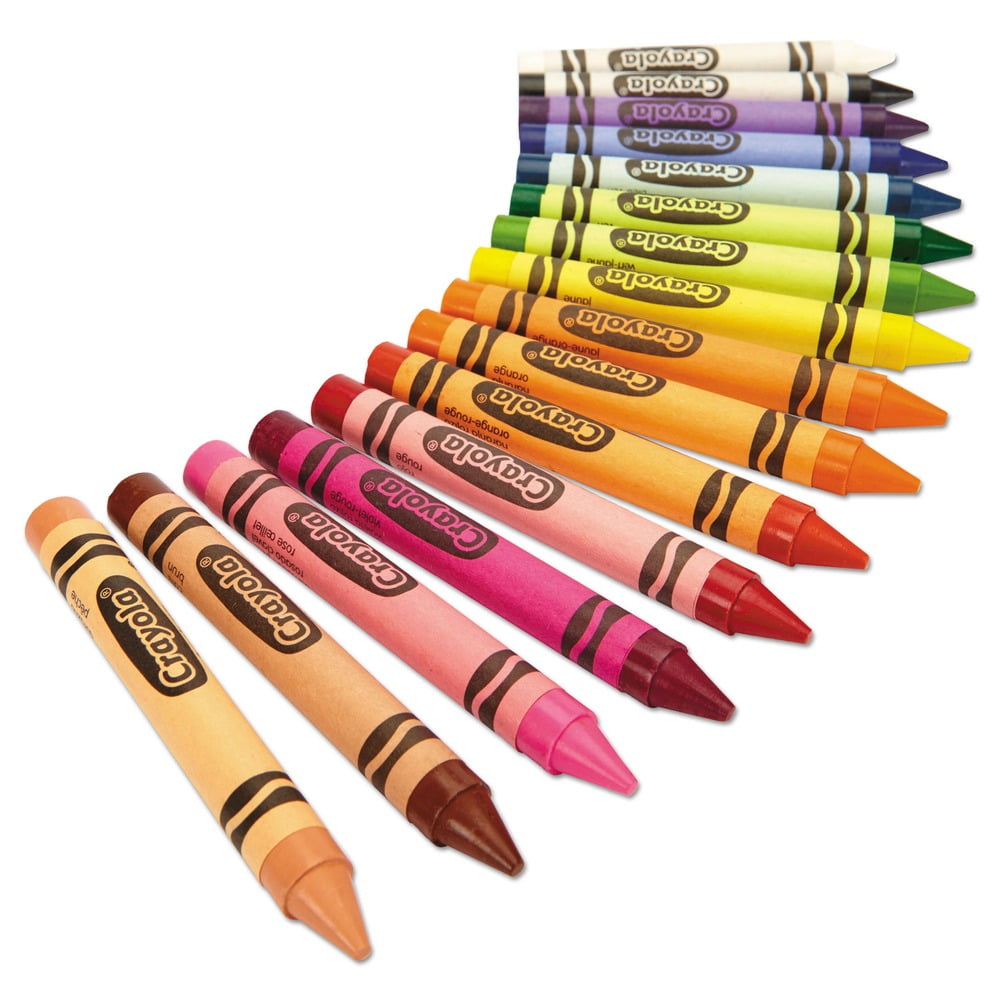 Crayola 520336 Lift Lid Box Large Crayons (16/Box)