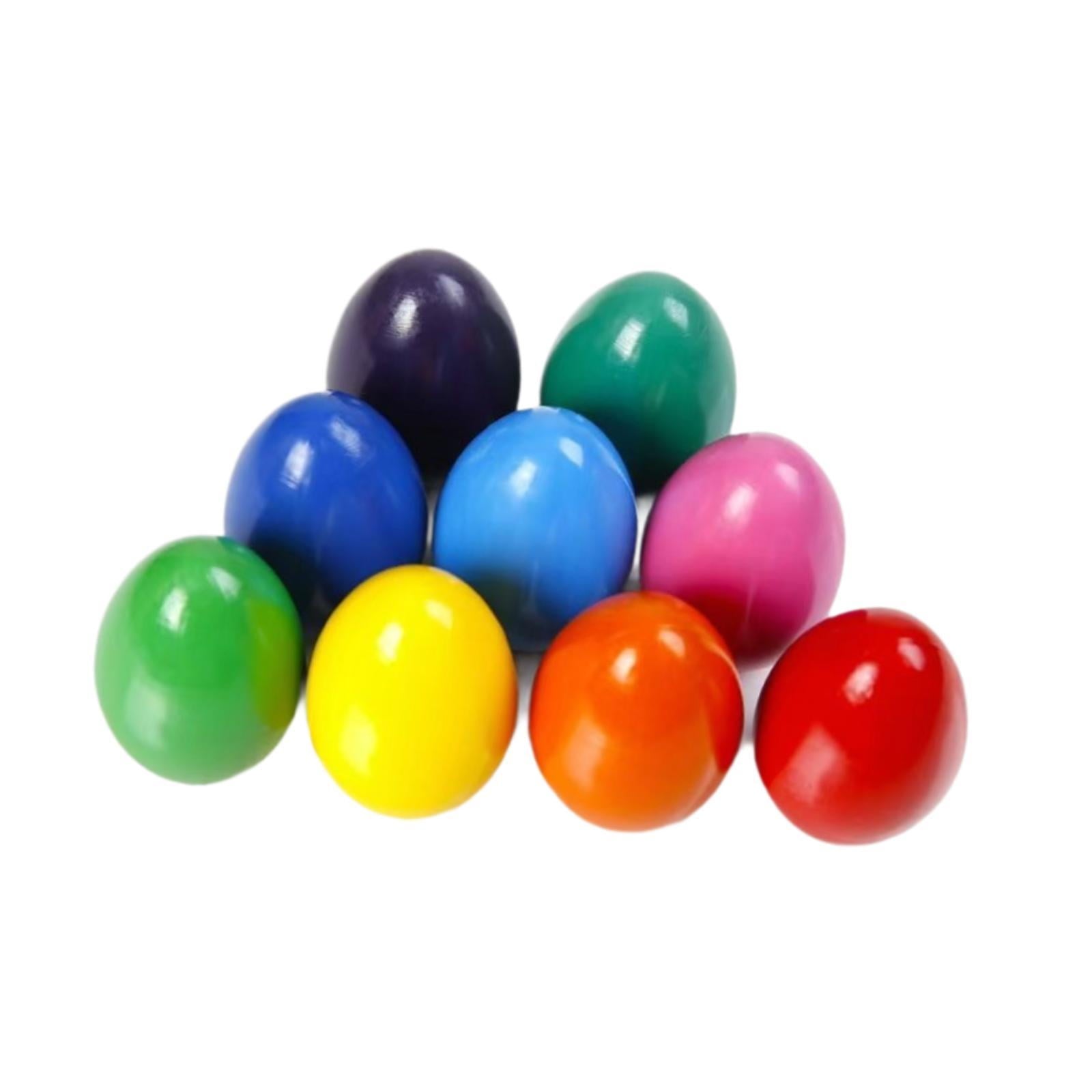QccHieUs 9 Colors Egg Crayons Easy Grip Easter Gifts Unbreakable for 3+ Easy to Hold Palm