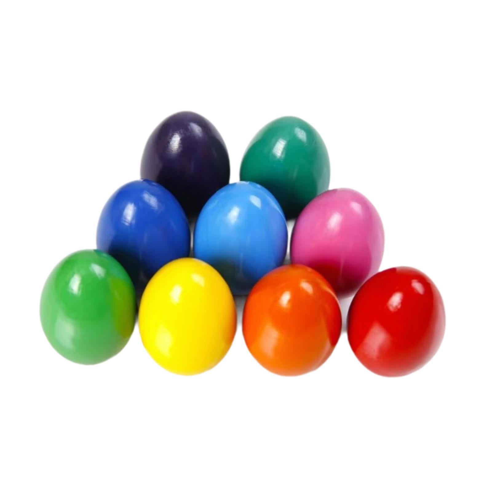 QccHieUs 9 Colors Egg Crayons Easy Grip Easter Gifts Unbreakable for 3+ Easy to Hold Palm