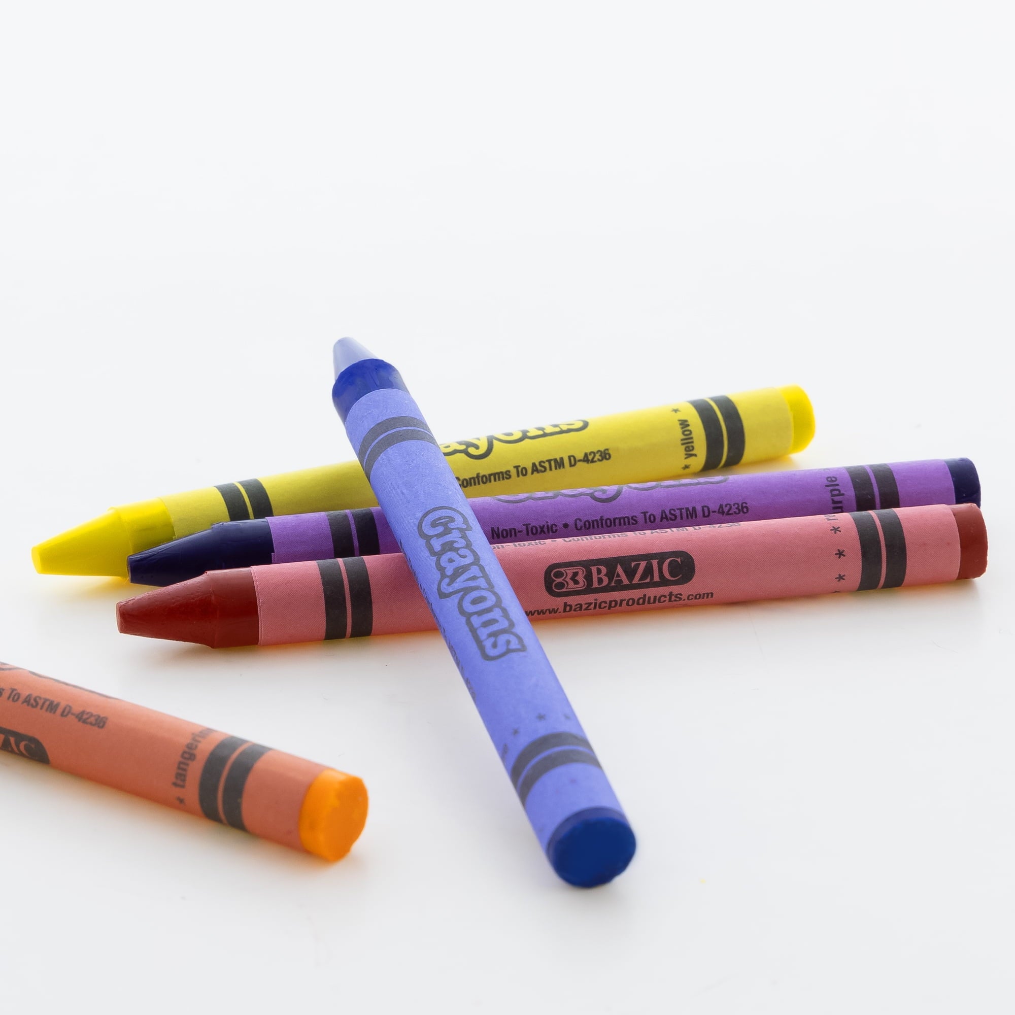 BAZIC Crayons 16-Count, Non Toxic Drawing Crayon (16/Pack), 1-Pack
