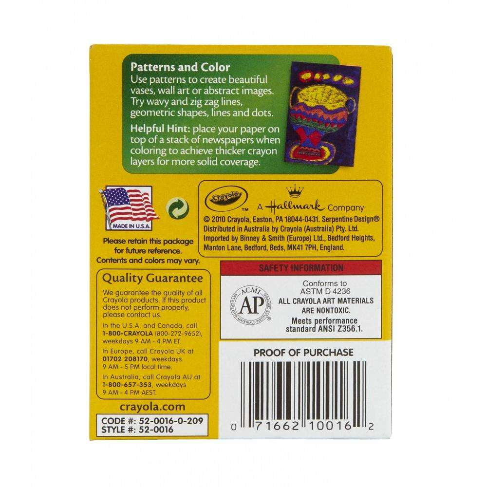 Crayola Classic Color Pack Crayons 16 ea, 3 Pack
