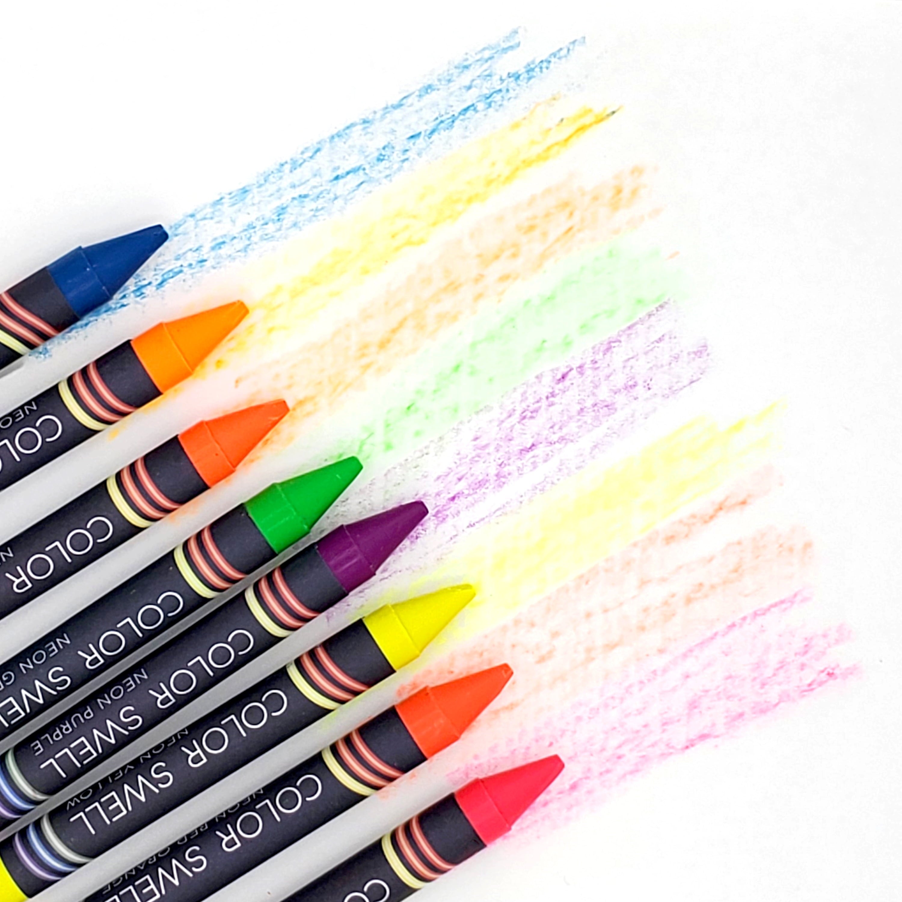 Color Swell Neon Crayon Bulk Packs - 6 Boxes of Fun Neon Crayons