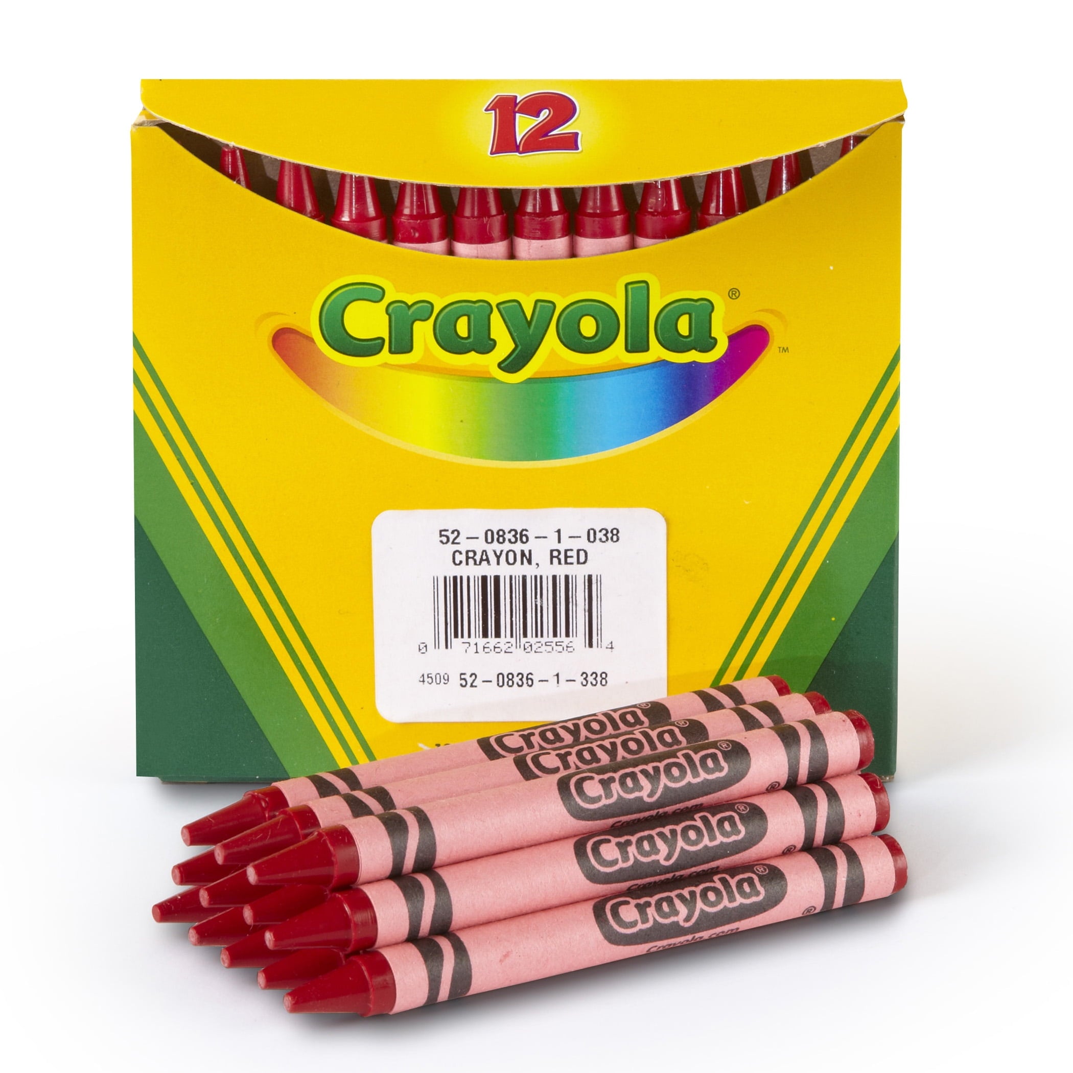 Crayola Bulk Crayons, Red, Regular Size, 12 Per Box, Set Of 12 Boxes
