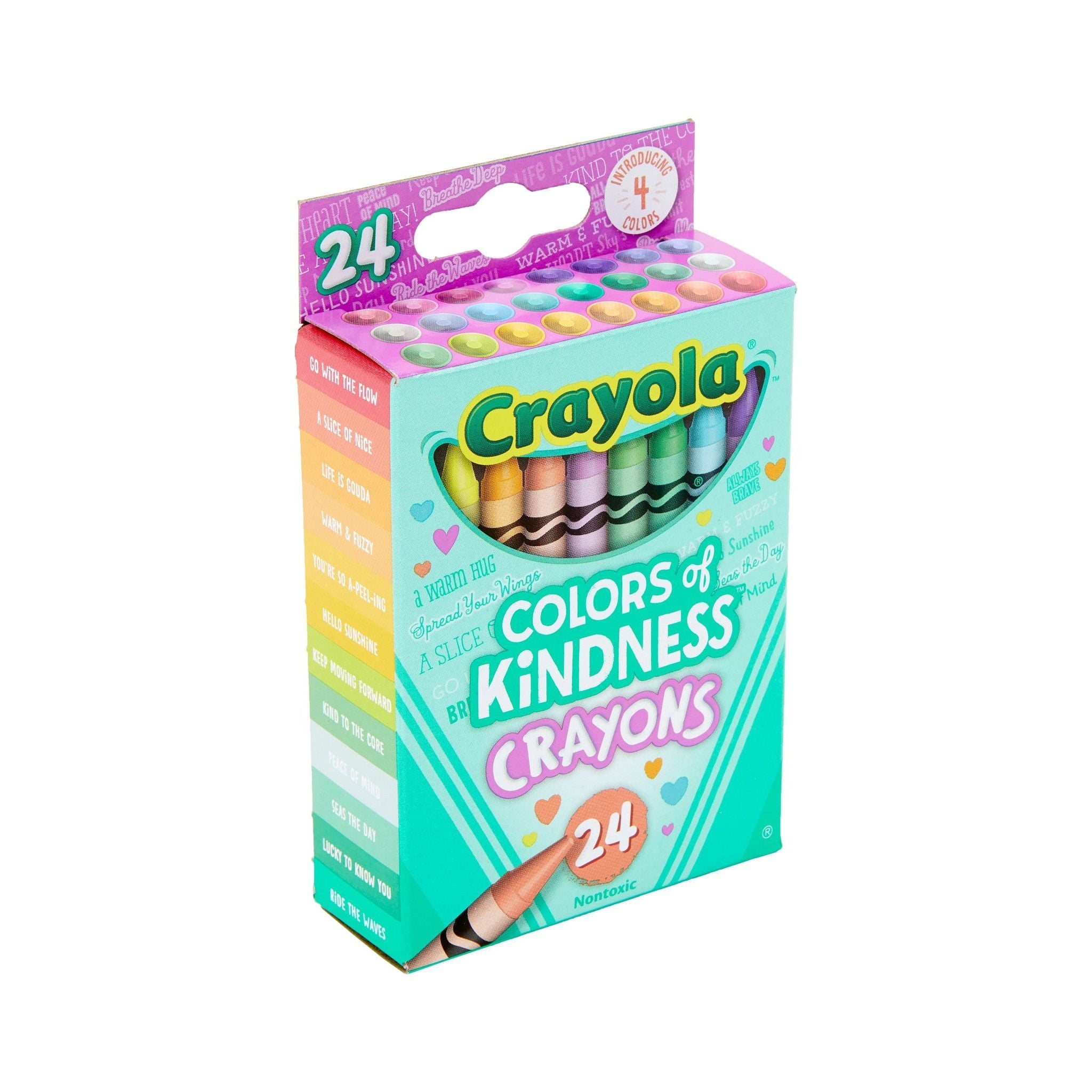 Crayola Colors of Kindness Crayons, 24 Ct, Teacher Supplies, Kindergarten School Supplies, Asstd Colors
