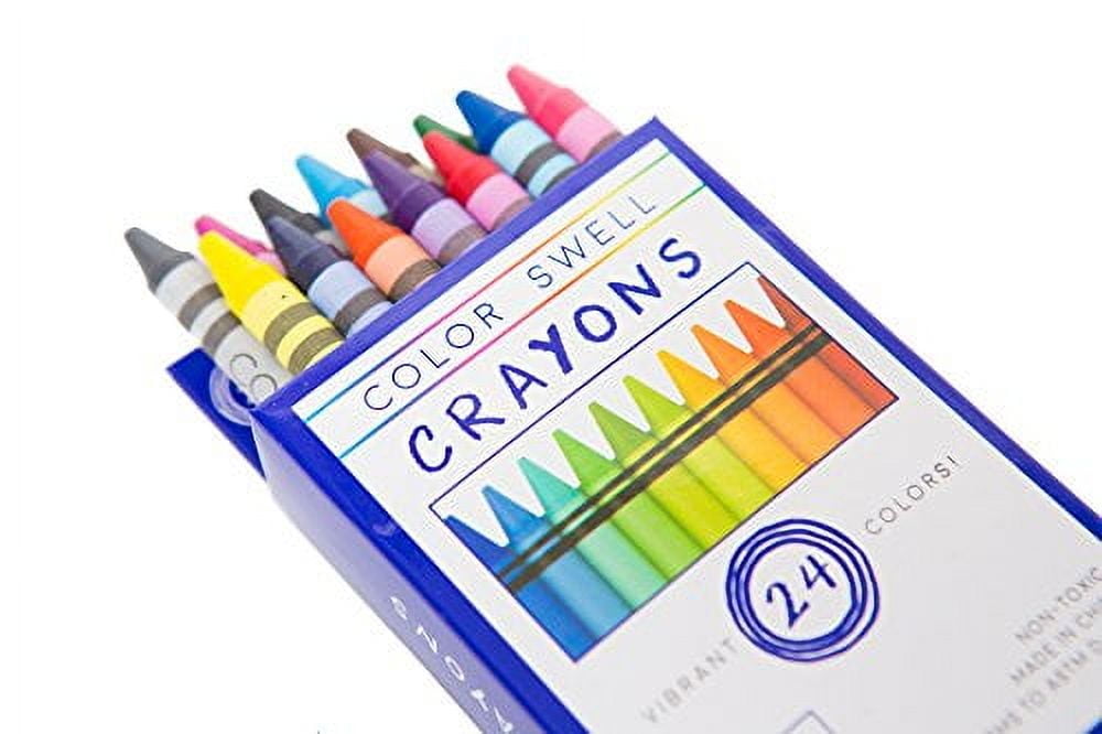 Color Swell Mixed Crayon Bulk Packs - 18 Boxes of Neon and 18 Boxes of Regular Crayons