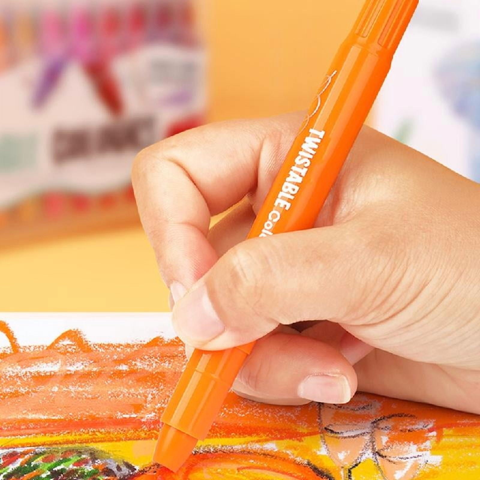 12/24/36/48 Colors Wax Crayons Coloring Crayons Washable Twistable Crayons