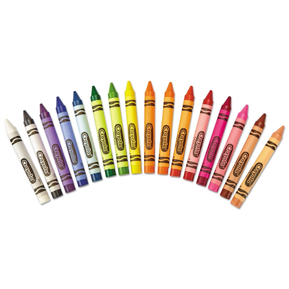 Crayola 520336 Lift Lid Box Large Crayons (16/Box)