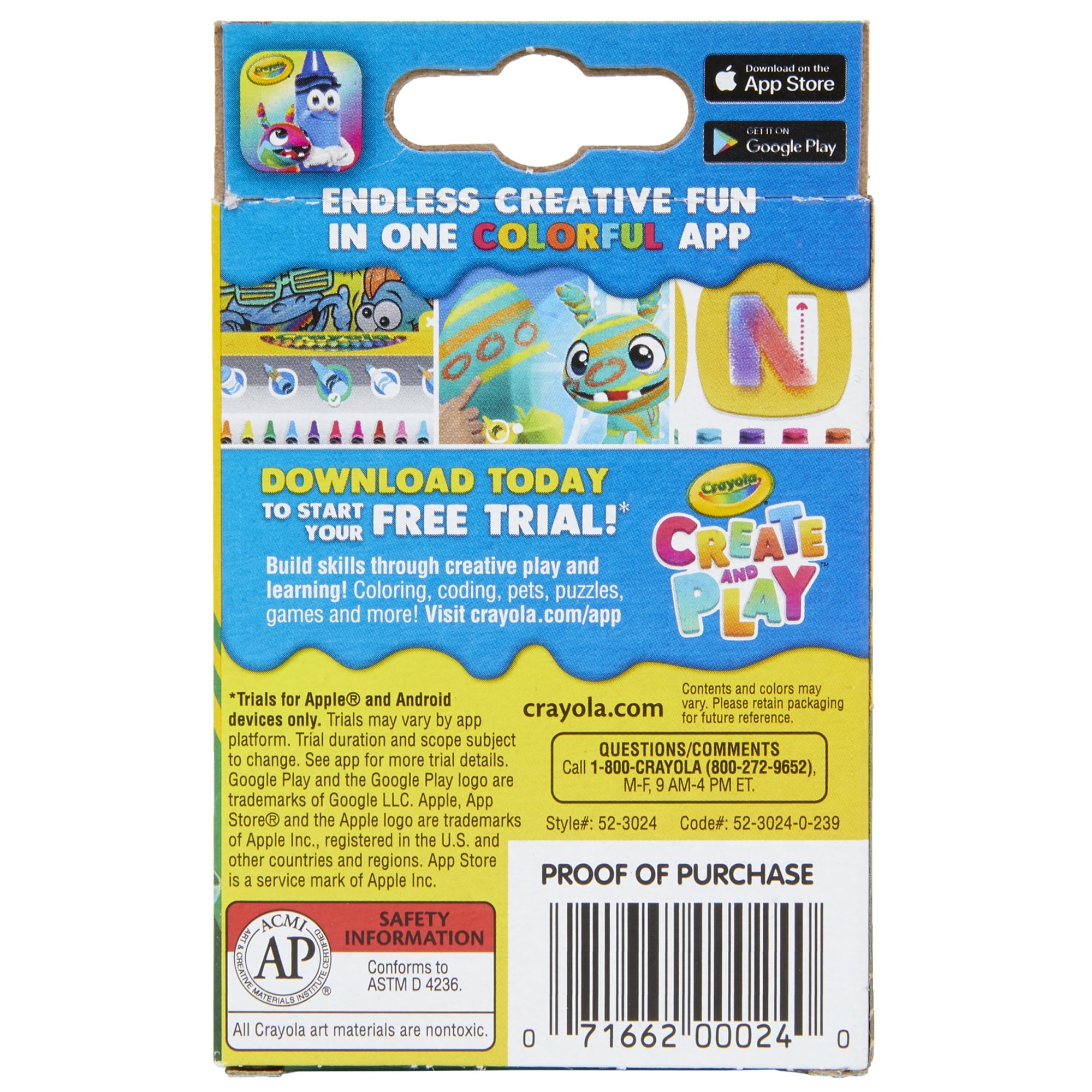 Crayola Classic Assorted Crayons (24 Count) Set of 12 Boxes