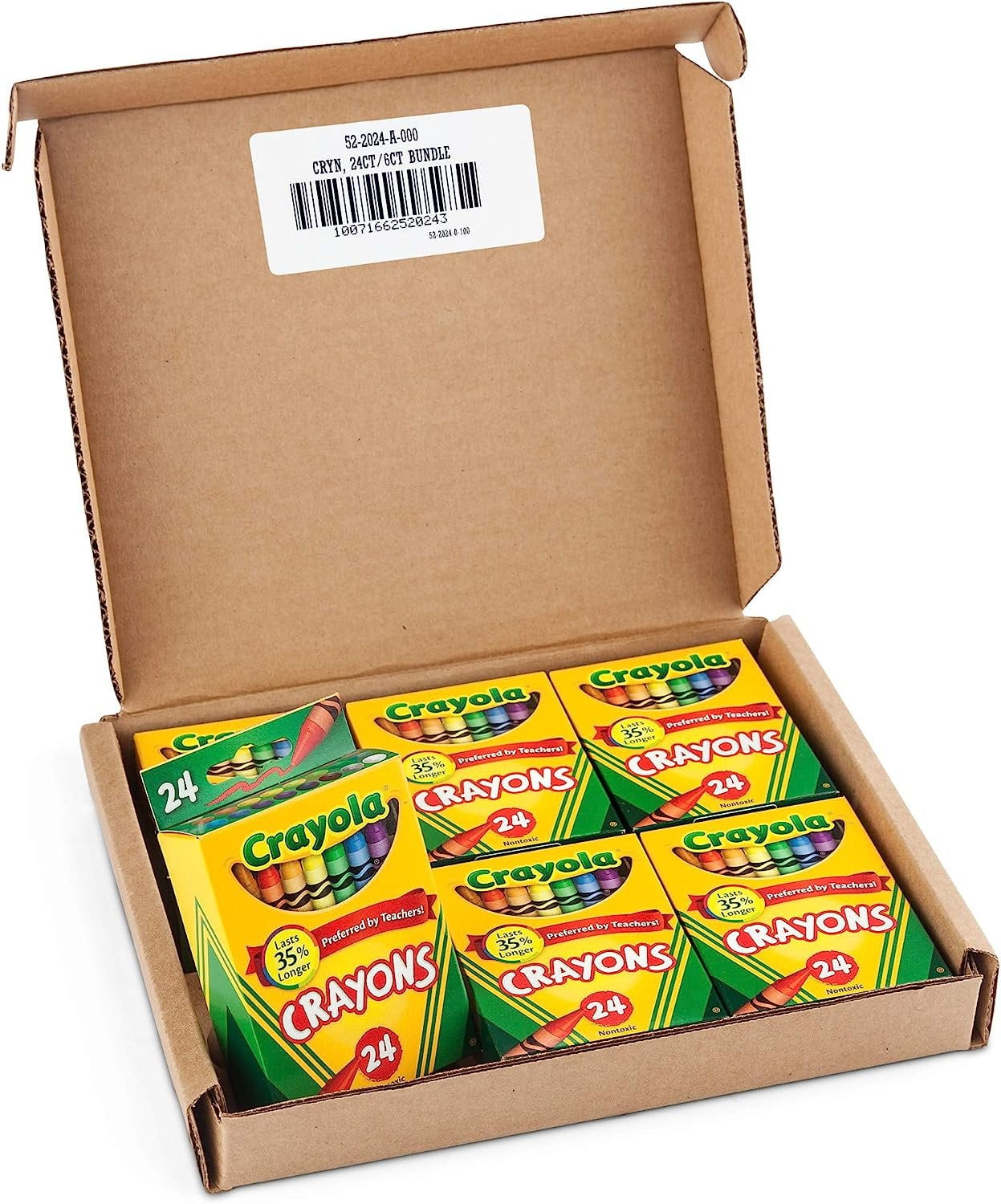 Crayola Classic Color Crayons 24ct. Pack of 6