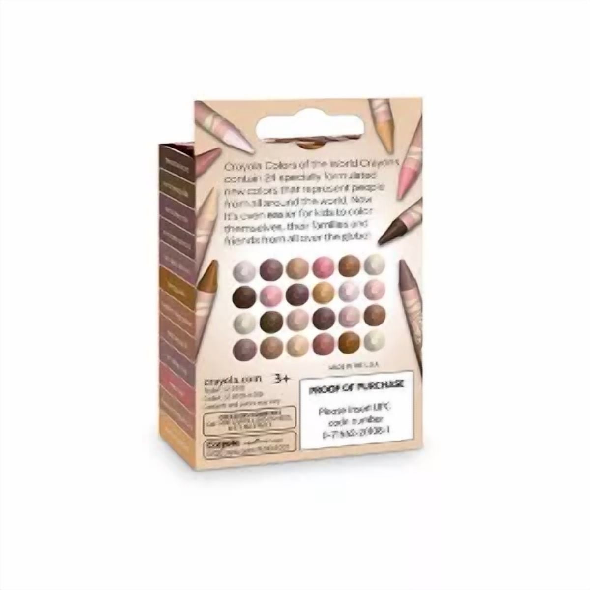 24ct Crayons - Colors of the World: Multicultural Coloring Crayons