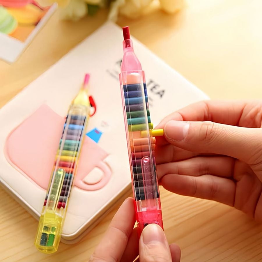 4pcs 20 colors crayons, creative crayons, colorful doodle/doodle pens, stationery gifts, drawing crayons