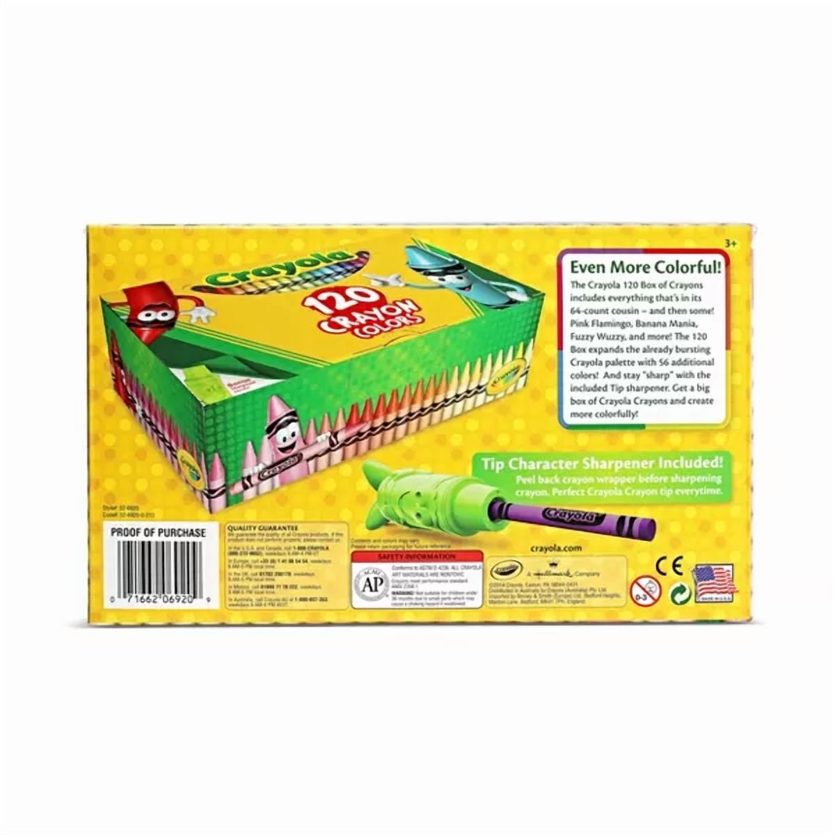 120ct Crayon Set with Crayon Sharpener