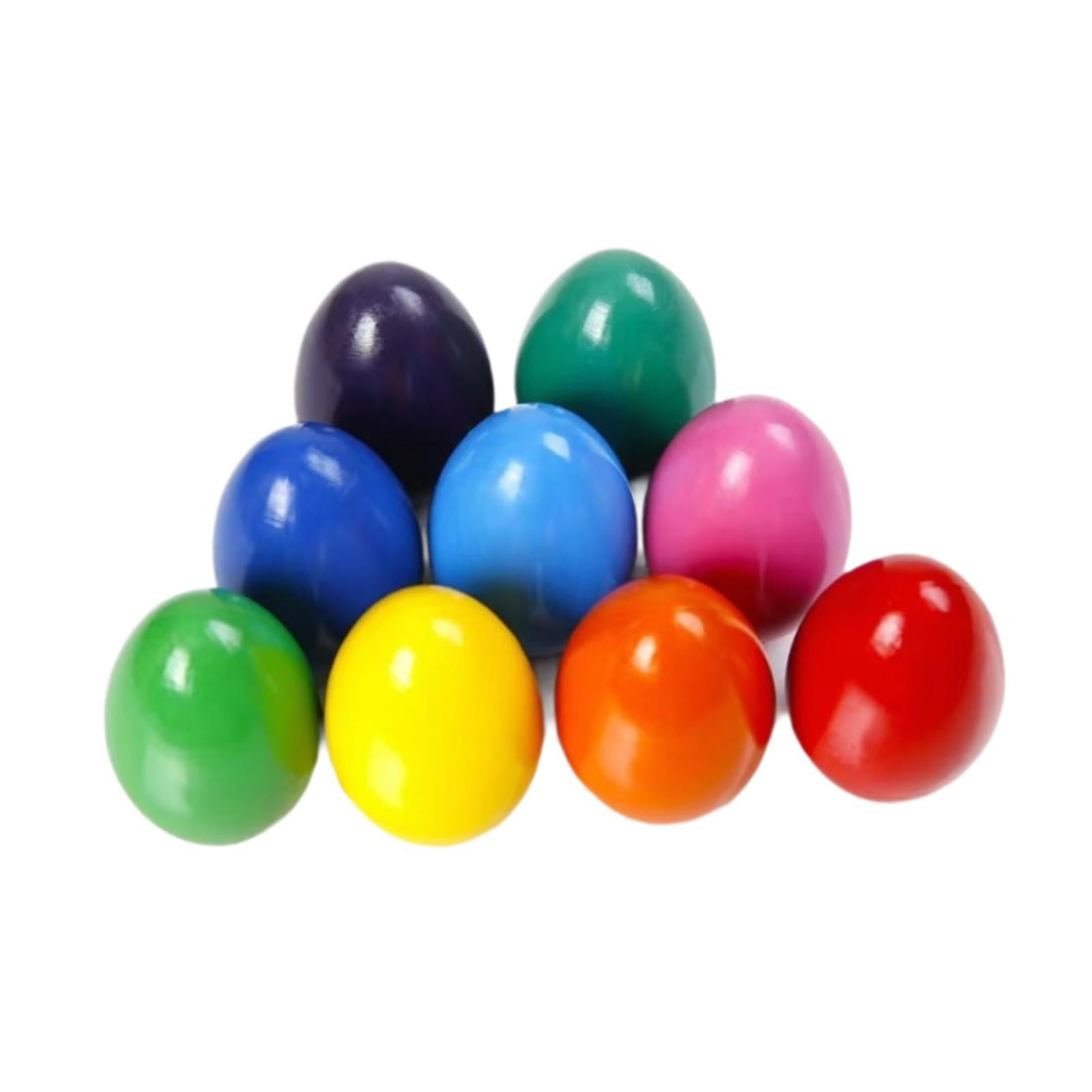 QccHieUs 9 Colors Egg Crayons Easy Grip Easter Gifts Unbreakable for 3+ Easy to Hold Palm