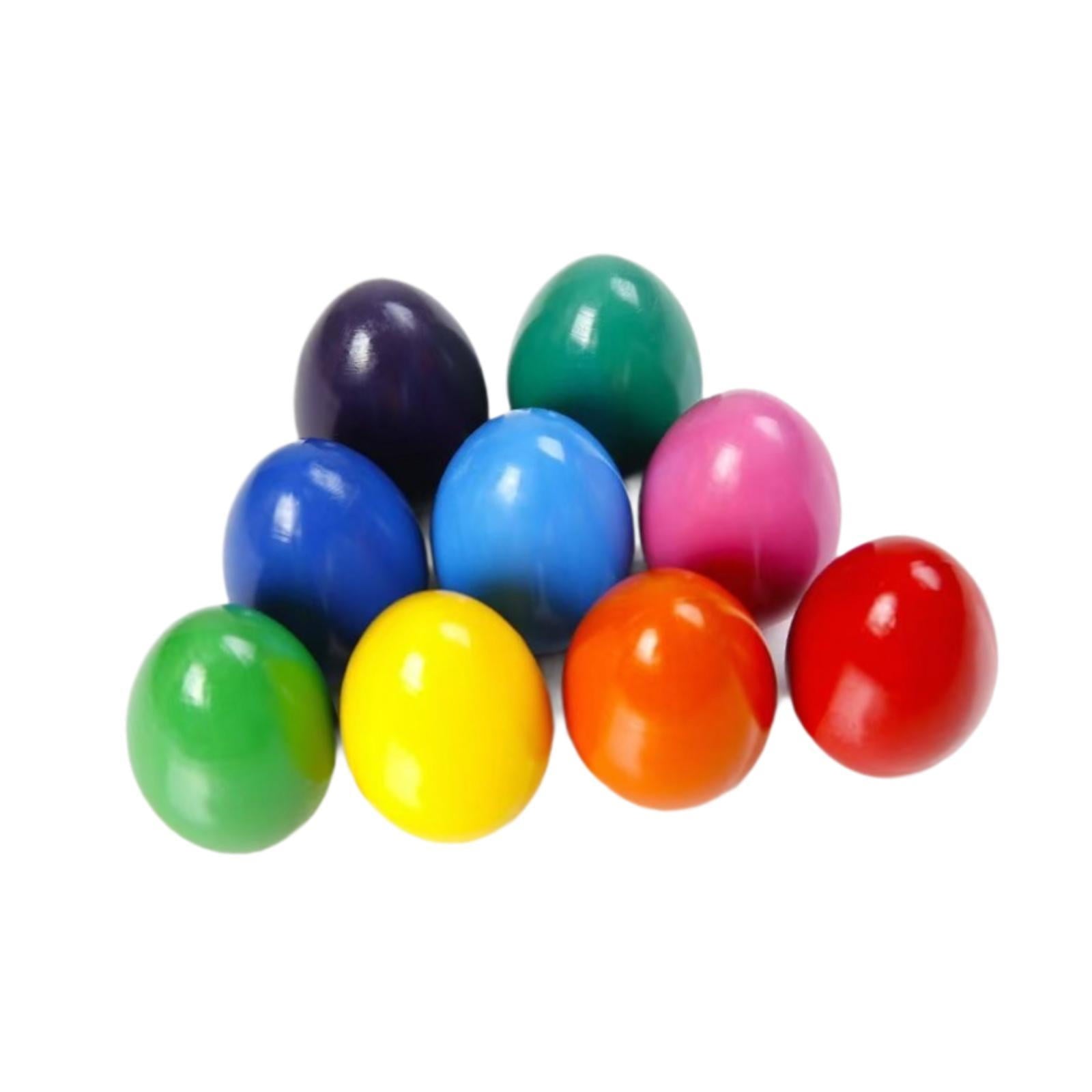 QccHieUs 9 Colors Egg Crayons Easy Grip Easter Gifts Unbreakable for 3+ Easy to Hold Palm