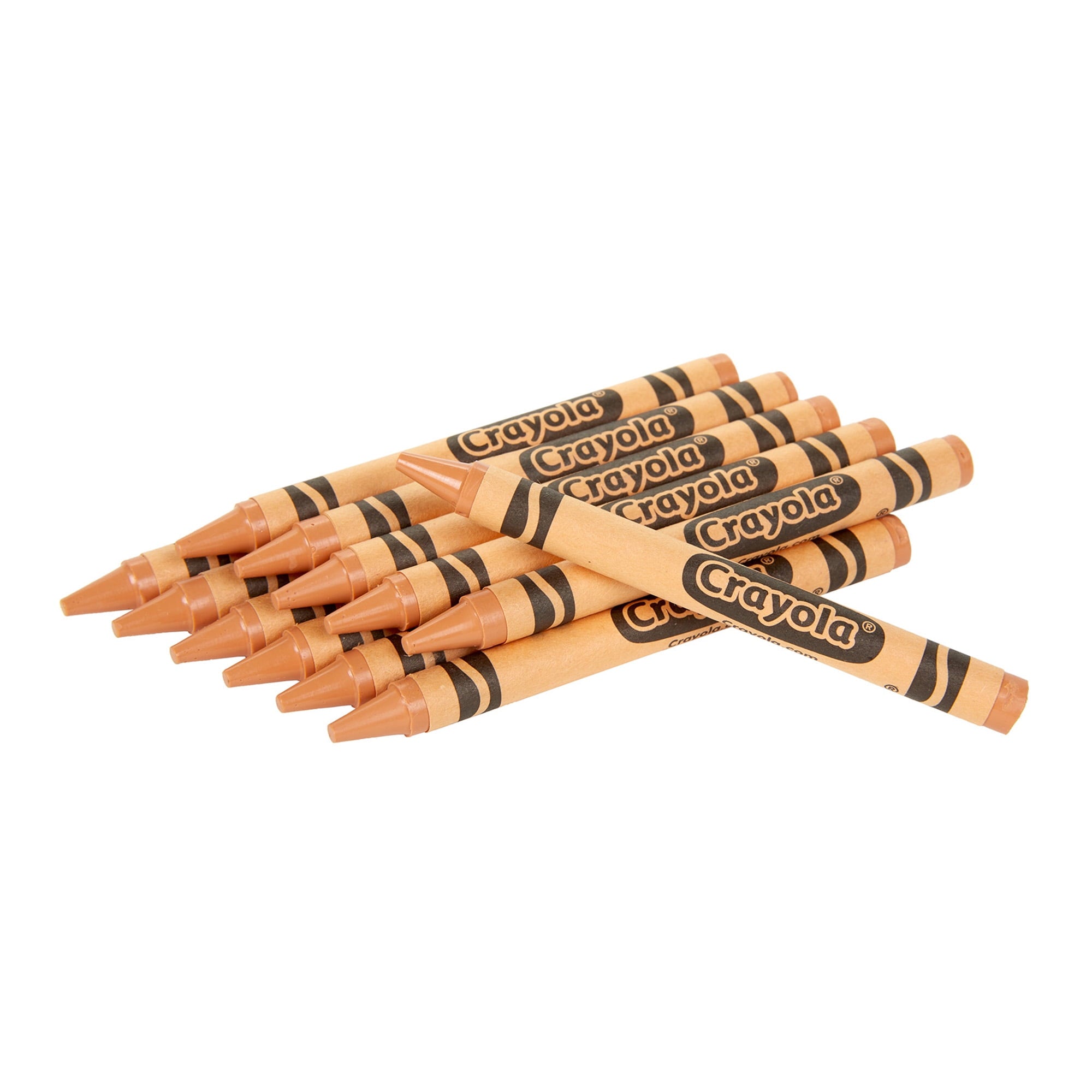 Crayola Bulk Crayons, Regular Size, Peach, 12 Per Pack, 6 Packs
