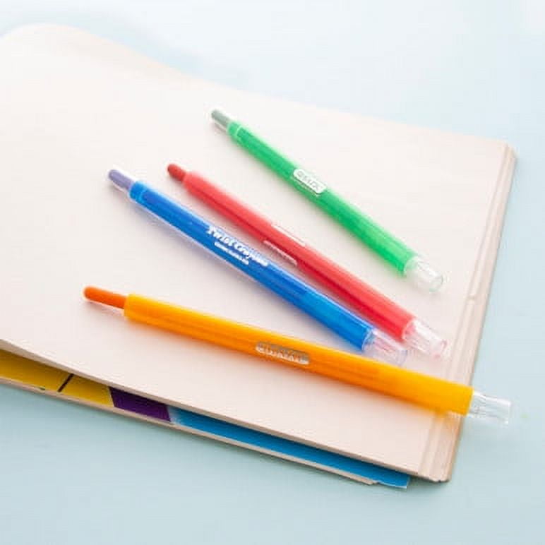 BAZIC 8 Color Twistable Crayons, Twist Up Propelling Crayon, 1-Pack
