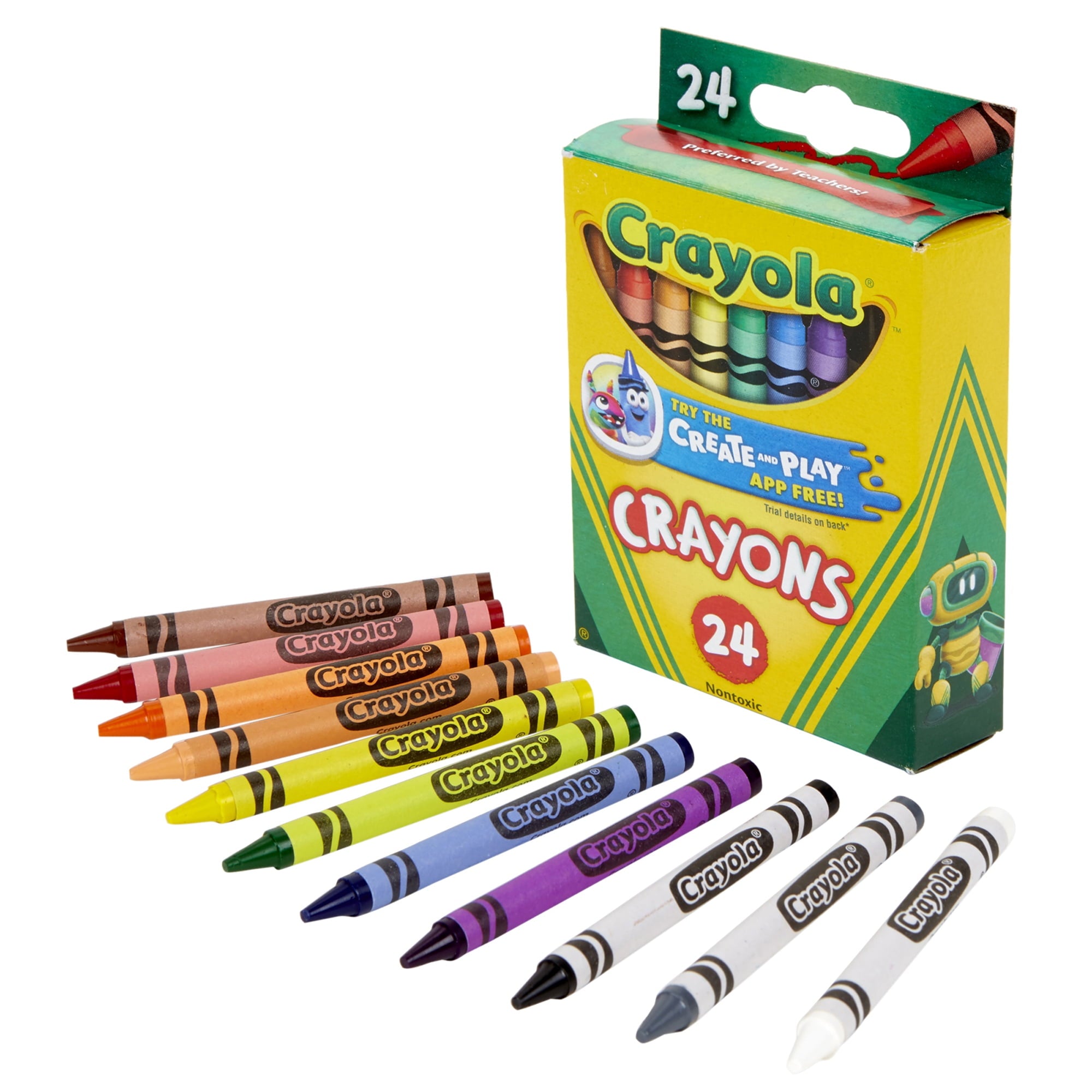 Crayola Classic Assorted Crayons (24 Count) Set of 12 Boxes