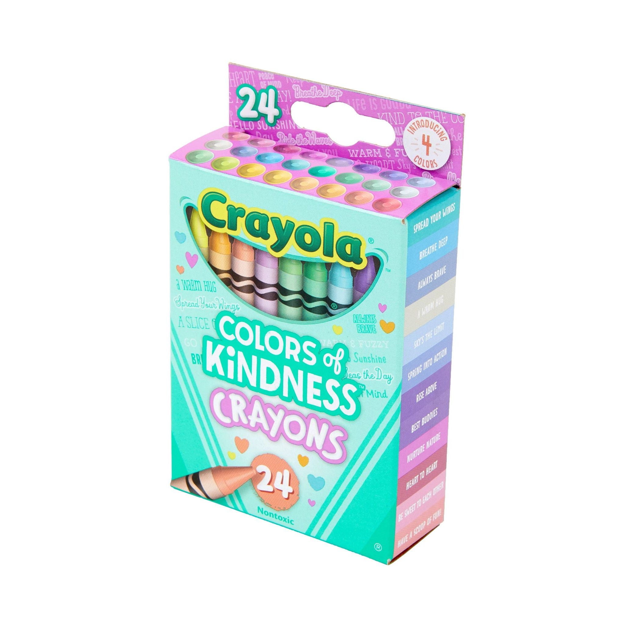 Crayola Colors of Kindness Crayons, 24 Ct, Teacher Supplies, Kindergarten School Supplies, Asstd Colors