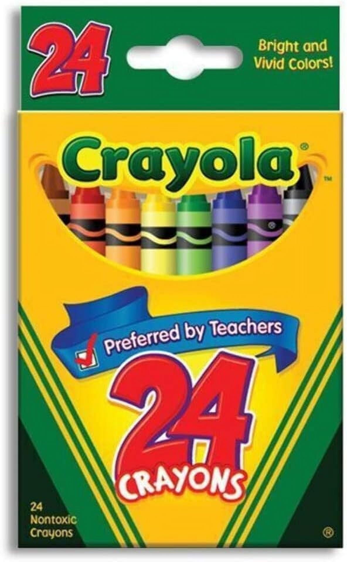 Binney & Smith Crayola(R) Standard Crayon Set, Tuck-Box, Assorted Colors, Box Of 24in.