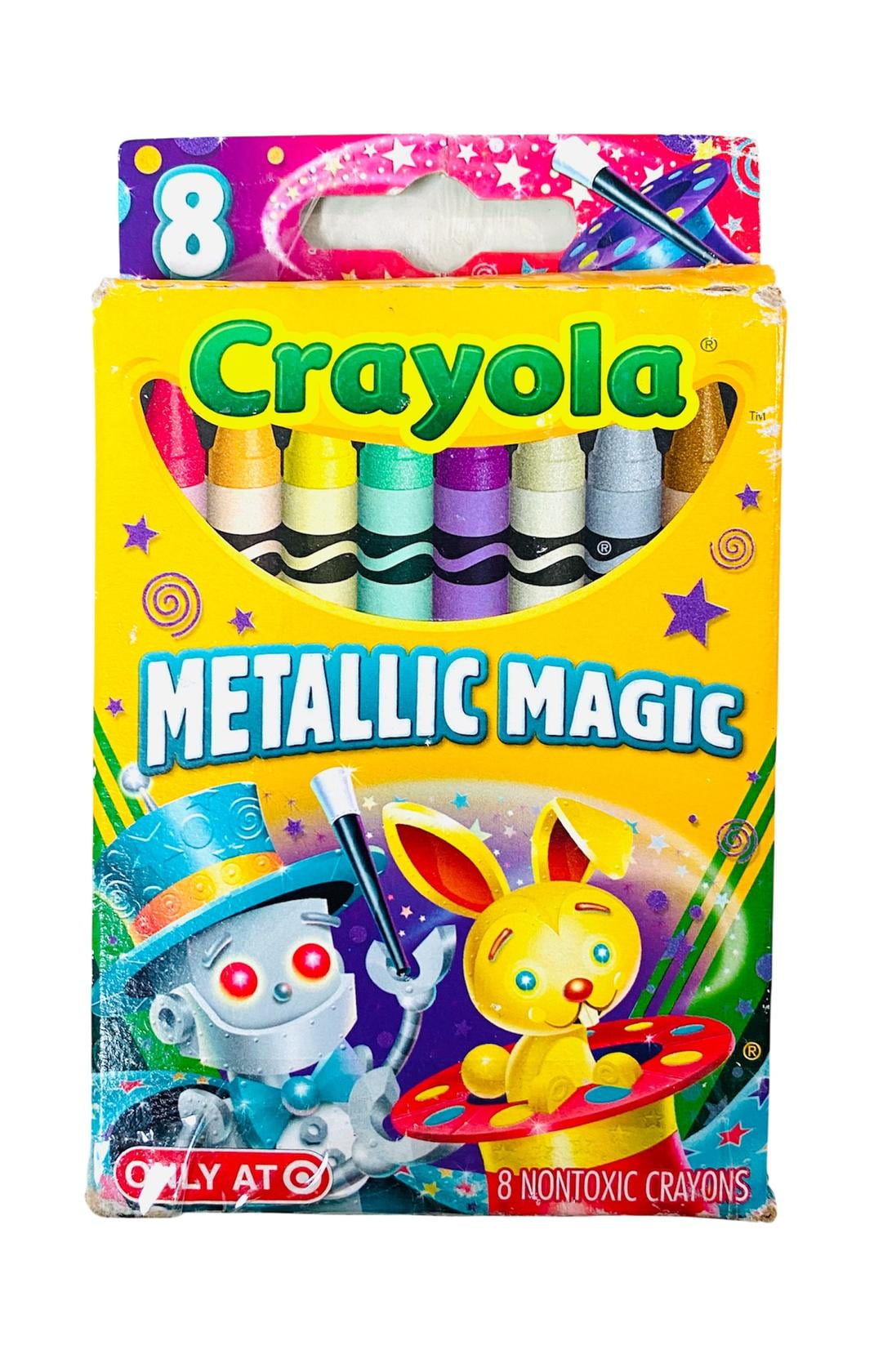 Crayola 8 Count Crayons- Metallic Magic