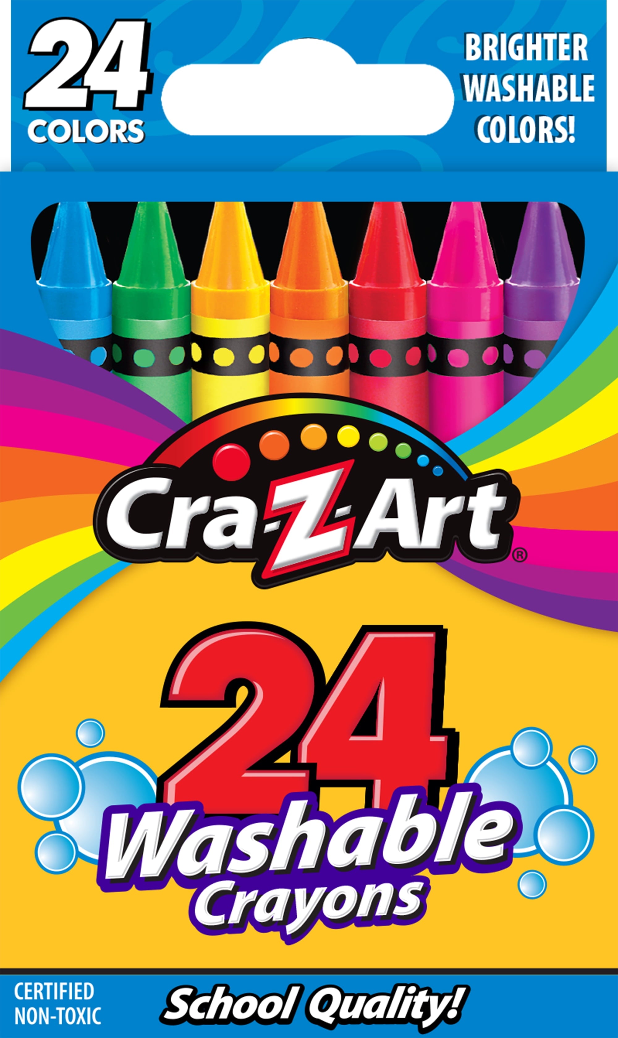 Cra-Z-Art Washable Crayons, 24 Count