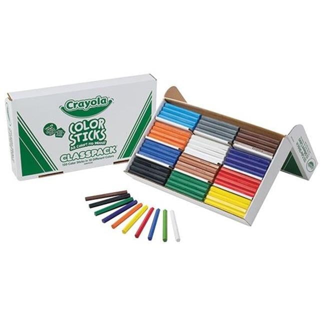 Crayola  120Ct Woodless Color Sticks Class Pack