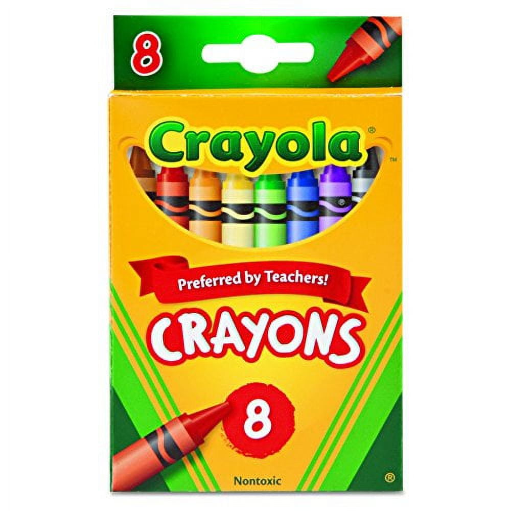 Crayola 523008 Classic Color Crayons, Peggable Retail Pack, Peggable Retail Pack, 8 Colors (Pack of 2)