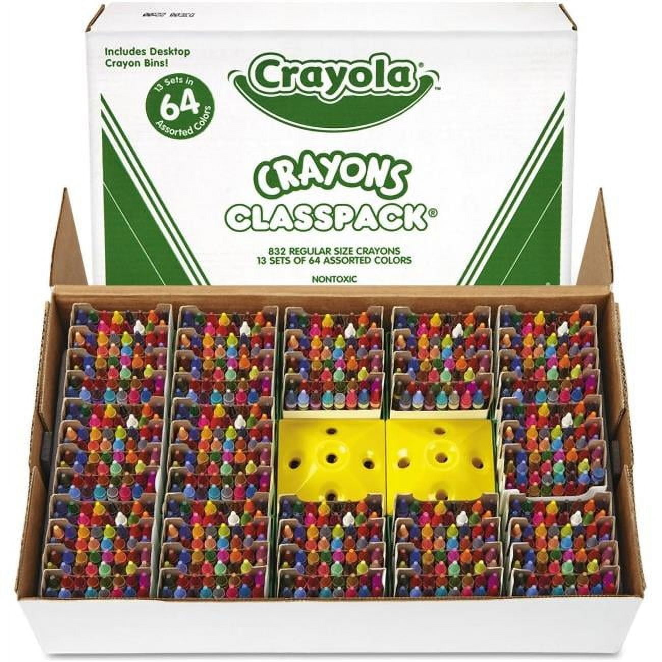 Crayola 8019 832 Count Regular Size Crayon Classpack