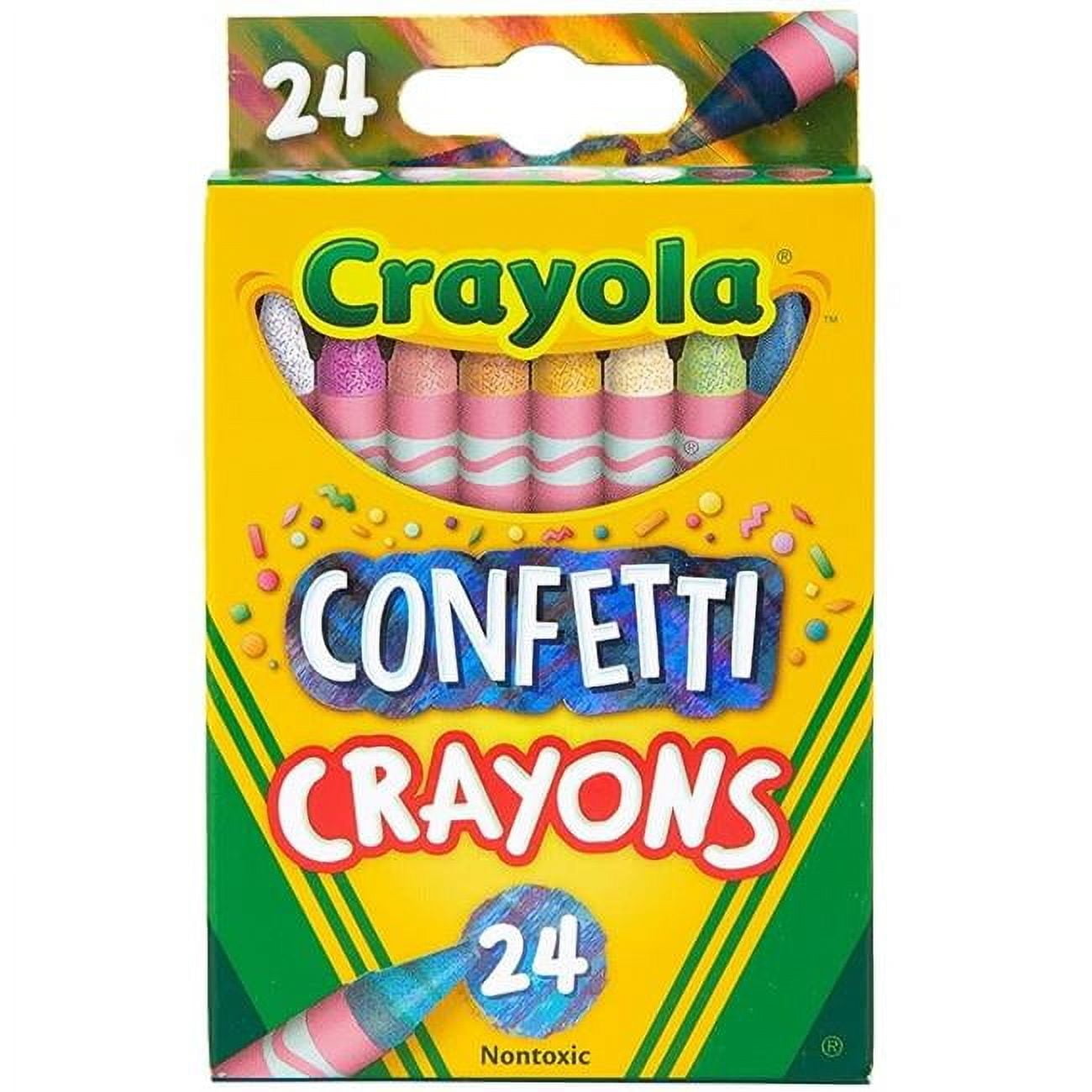 Crayola 52-3407 Crayola Confetti Crayons, Pack of 24
