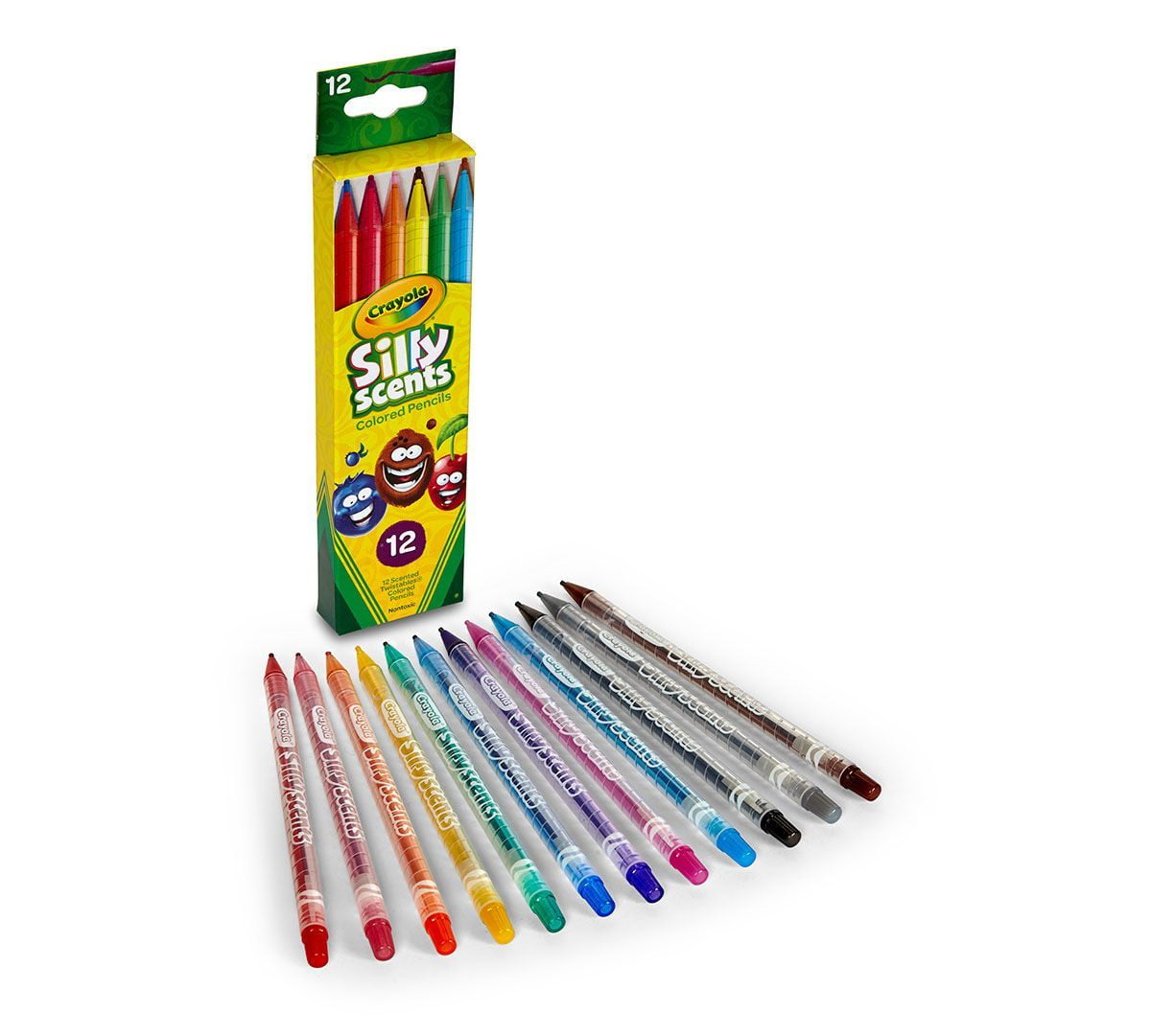 Crayola - Silly Scents Mini Twistables Crayons, 12 Count