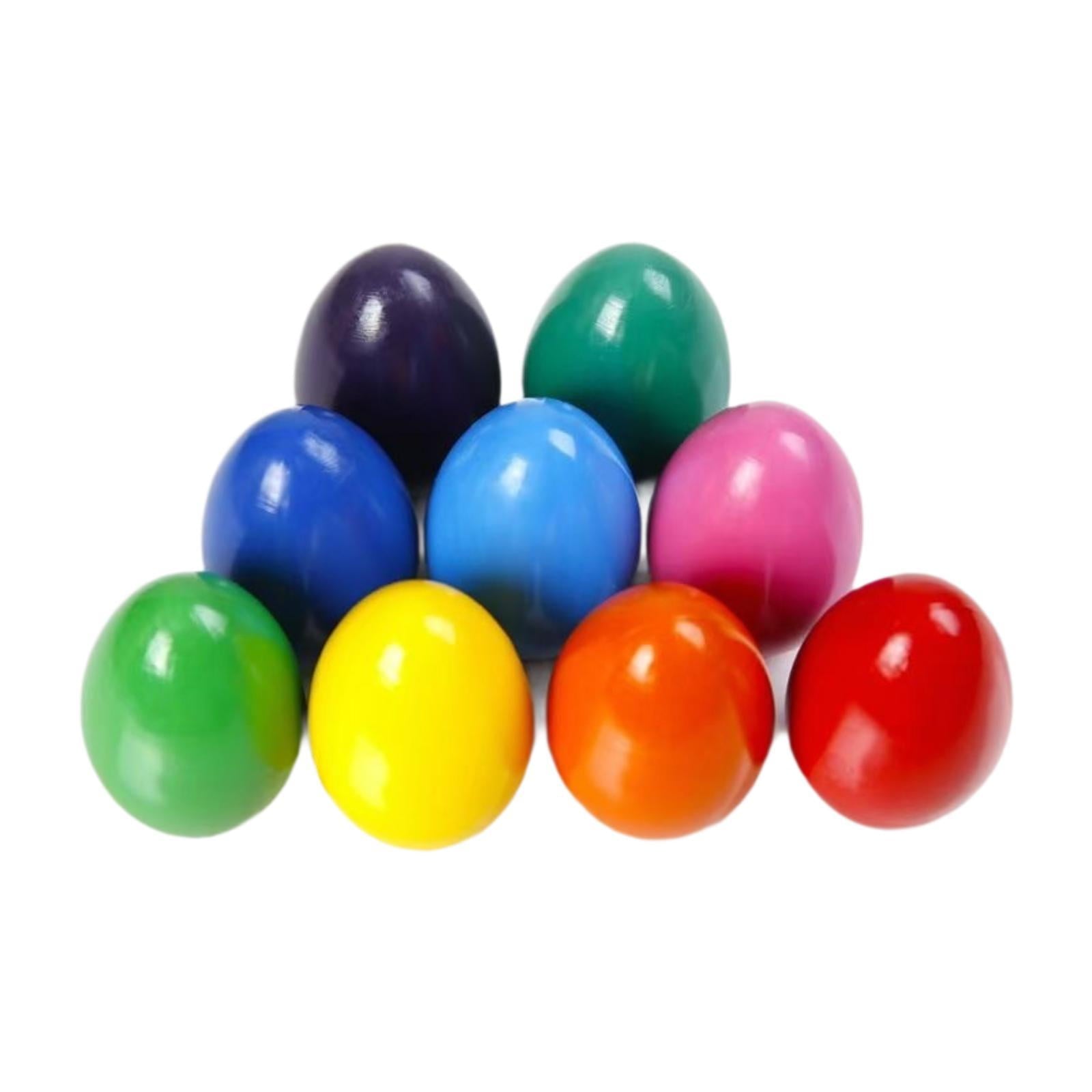 QccHieUs 9 Colors Egg Crayons Easy Grip Easter Gifts Unbreakable for 3+ Easy to Hold Palm