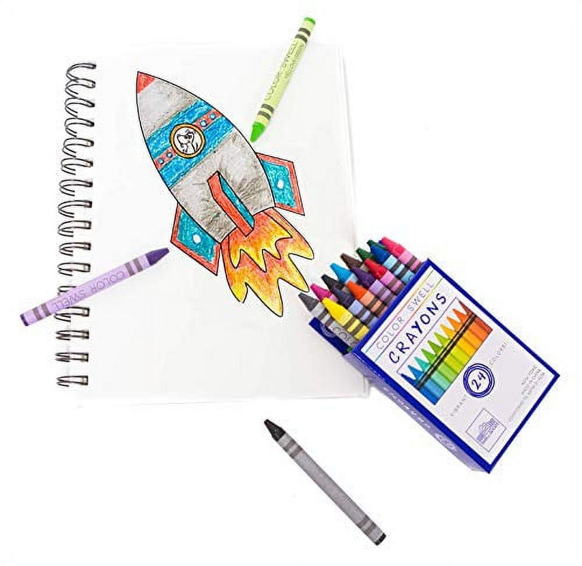 Color Swell Mixed Crayon Bulk Packs - 18 Boxes of Neon and 18 Boxes of Regular Crayons
