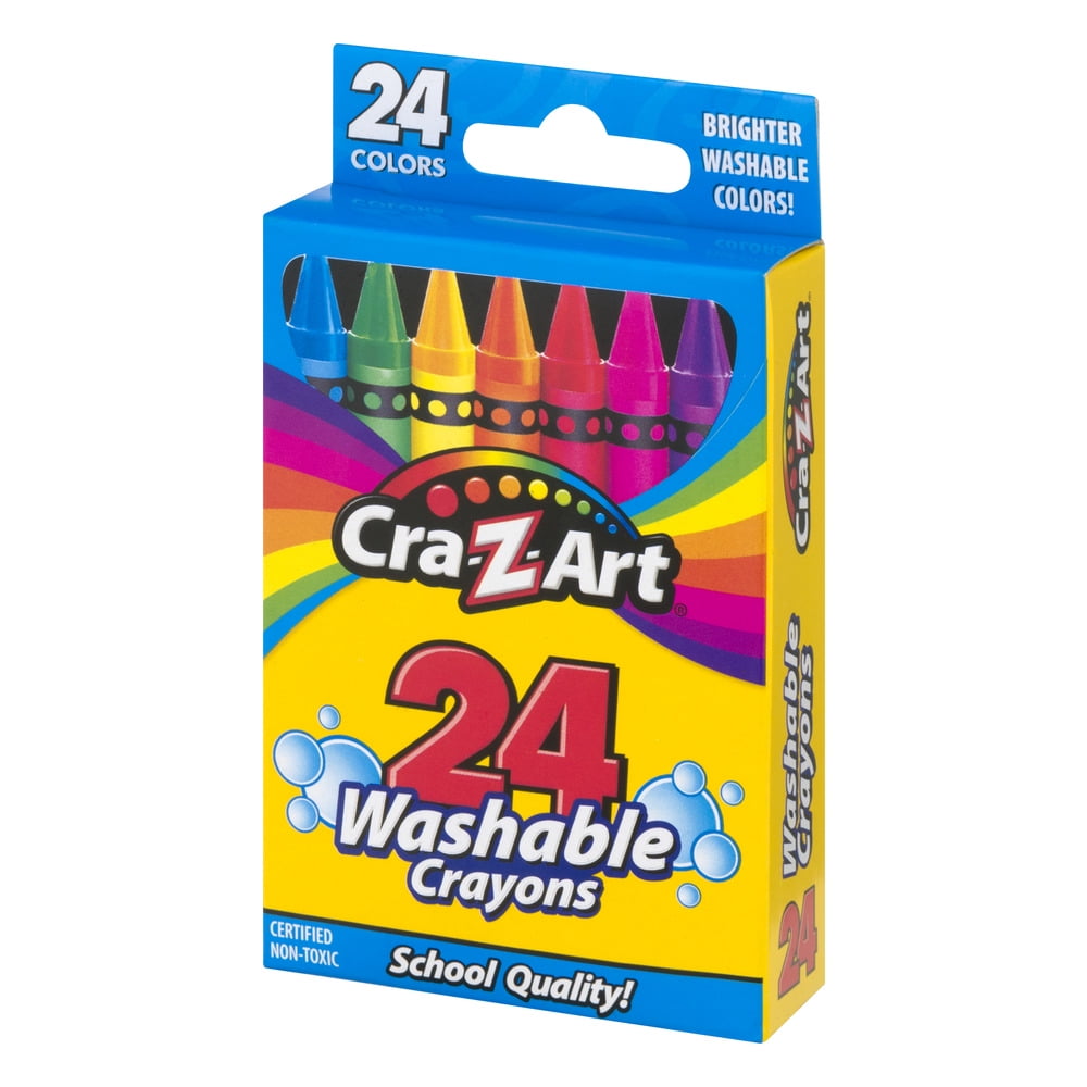 Cra-Z-Art Washable Crayons, 24 Count