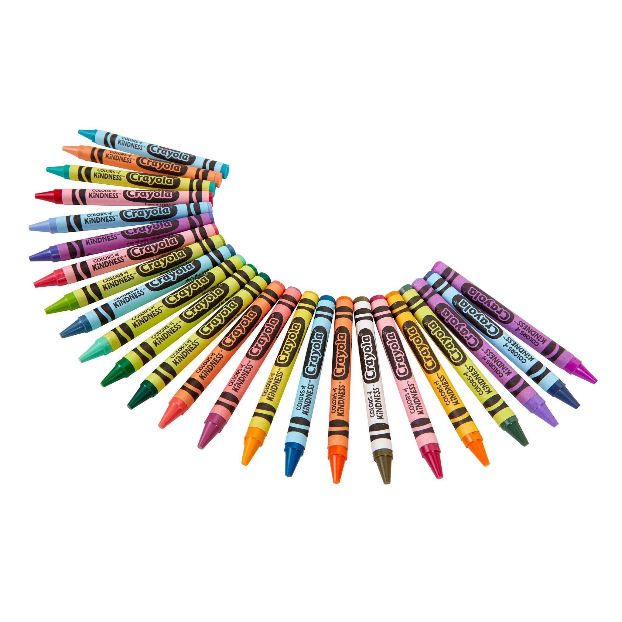 Crayola Colors of Kindness Crayons, 24 Ct, Teacher Supplies, Kindergarten School Supplies, Asstd Colors