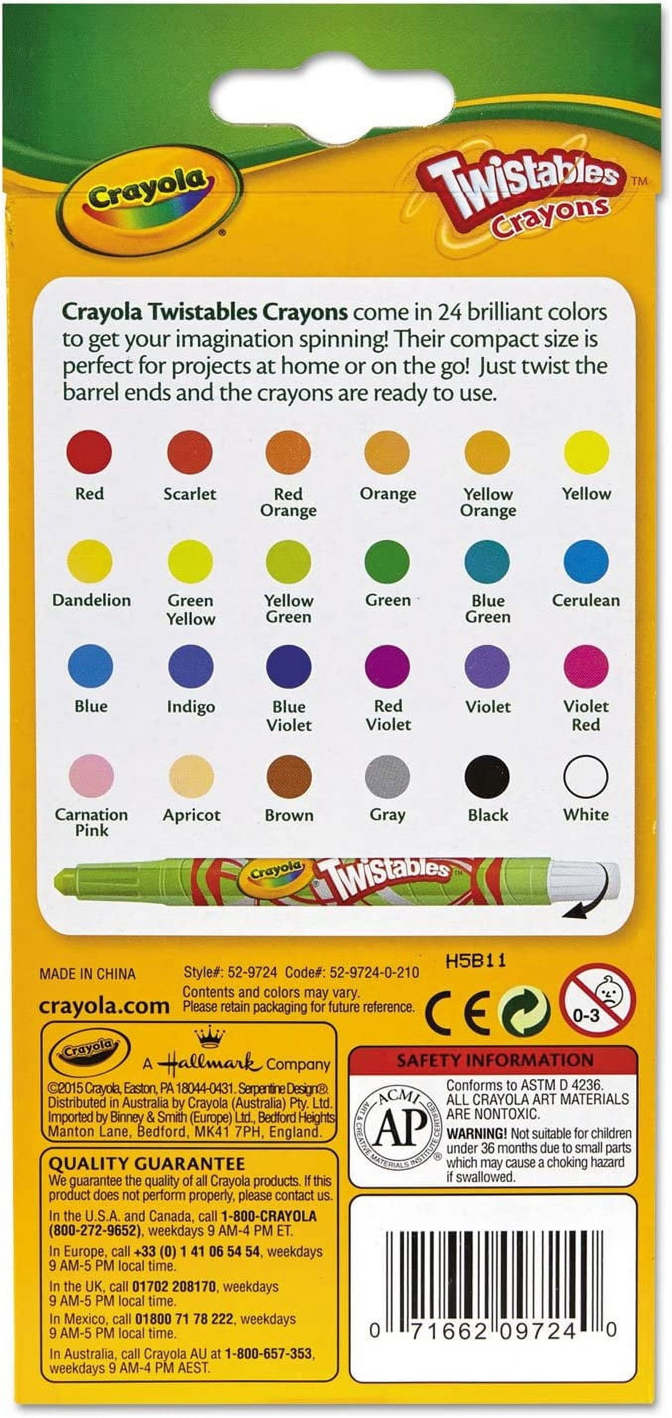 Crayola  Mini Twistables Crayons 24/Pkg