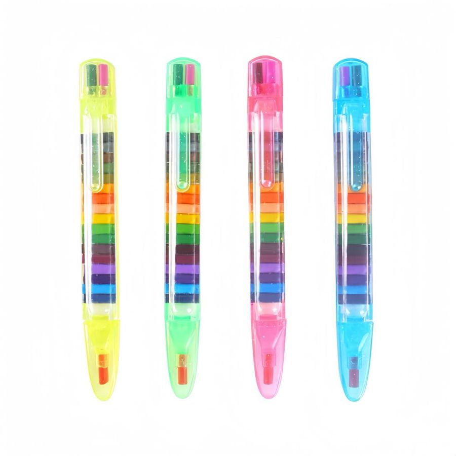 4pcs 20 colors crayons, creative crayons, colorful doodle/doodle pens, stationery gifts, drawing crayons