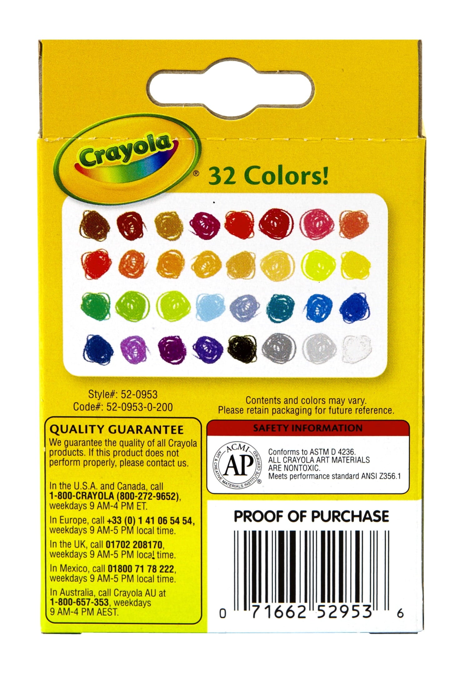 Crayola Classic Crayons, 32 Ct, Back to School Supplies, Teacher Supplies, Assorted Colors