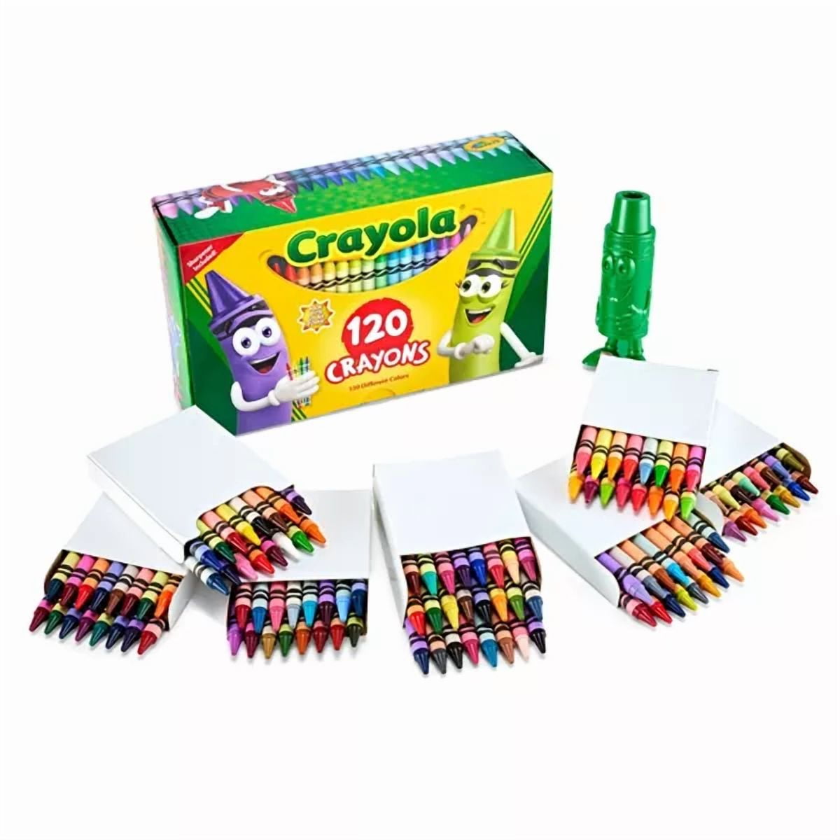 120ct Crayon Set with Crayon Sharpener